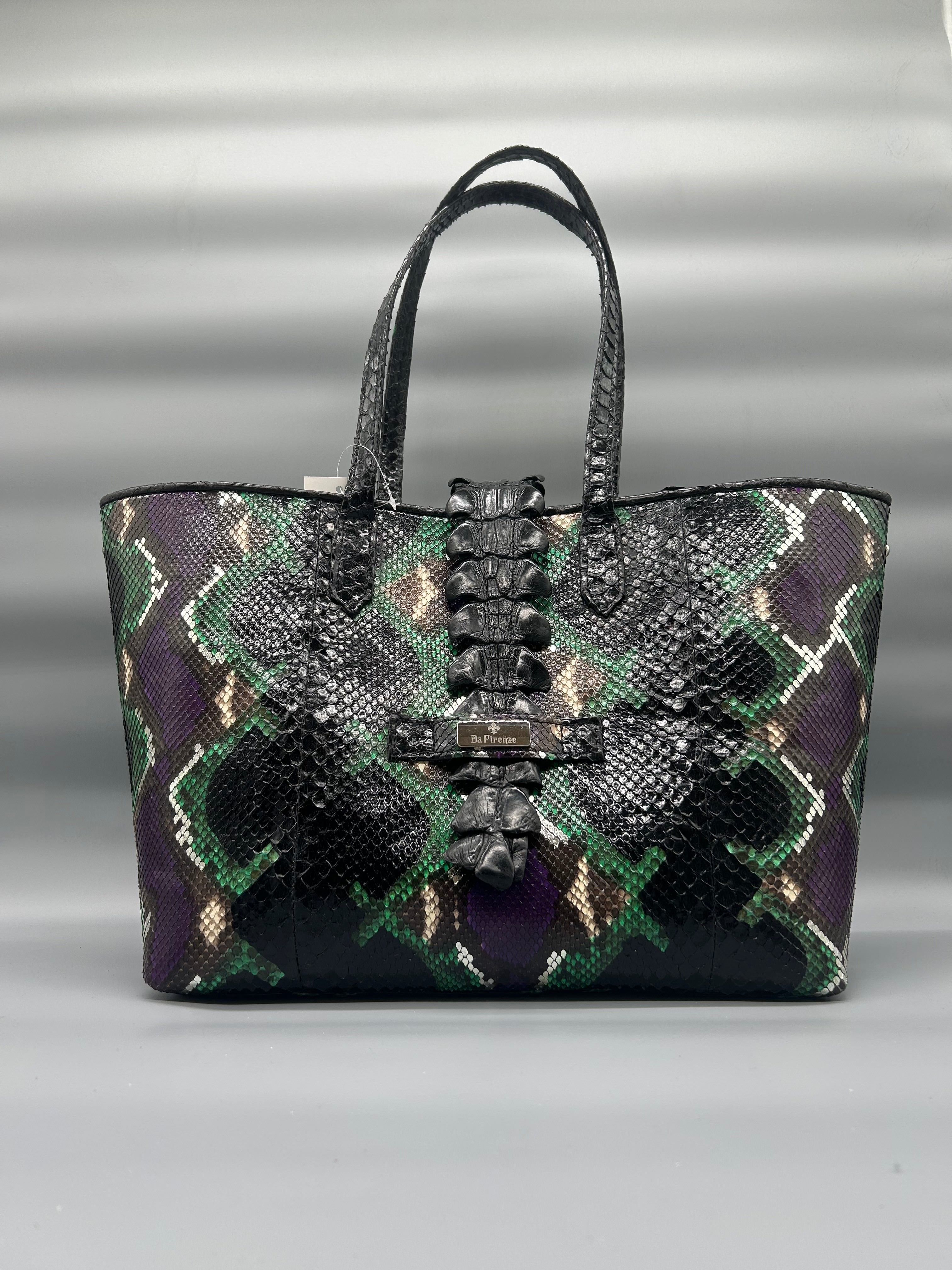 Borsa in pelle di pitone