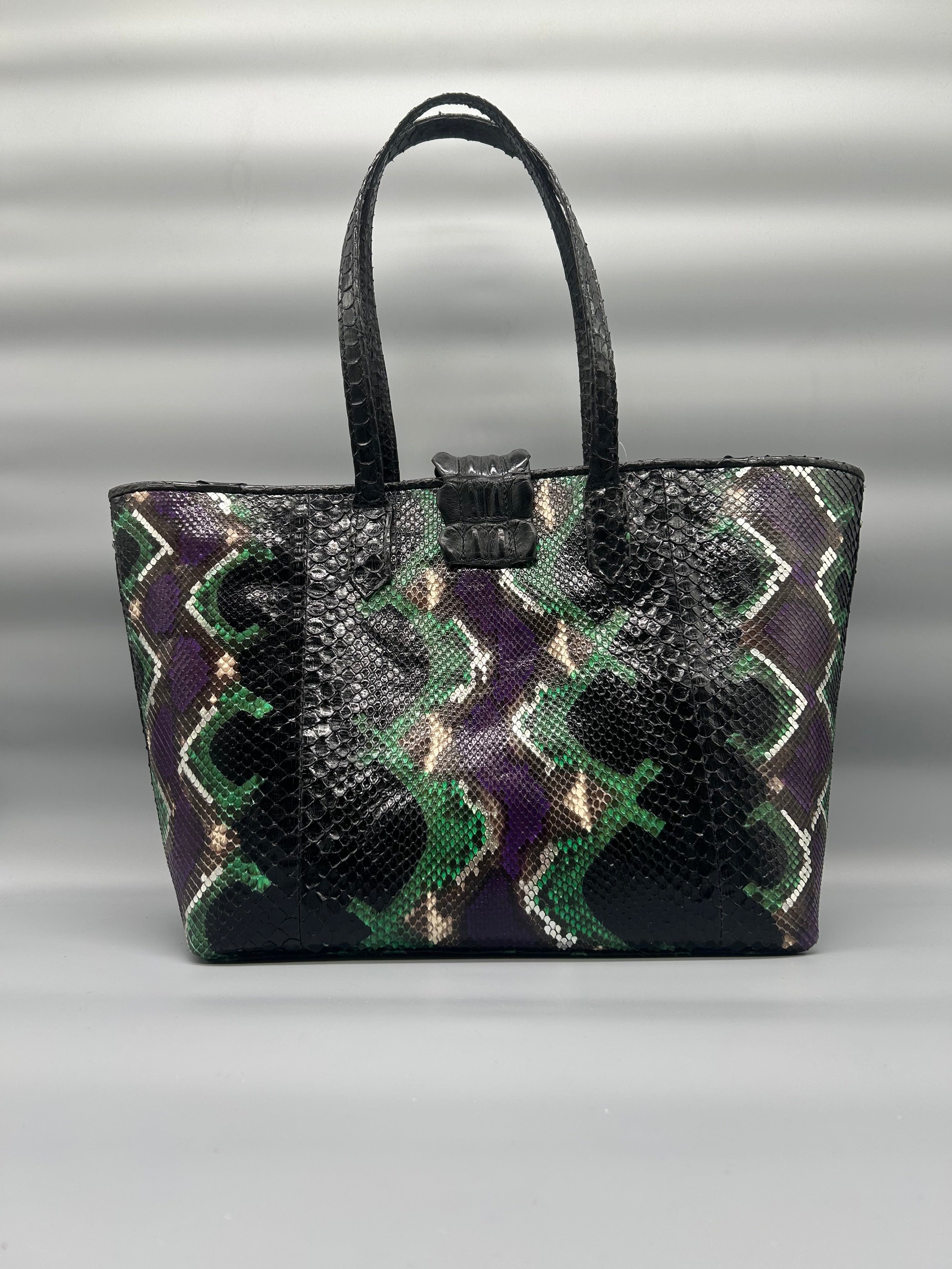 Borsa in pelle di pitone