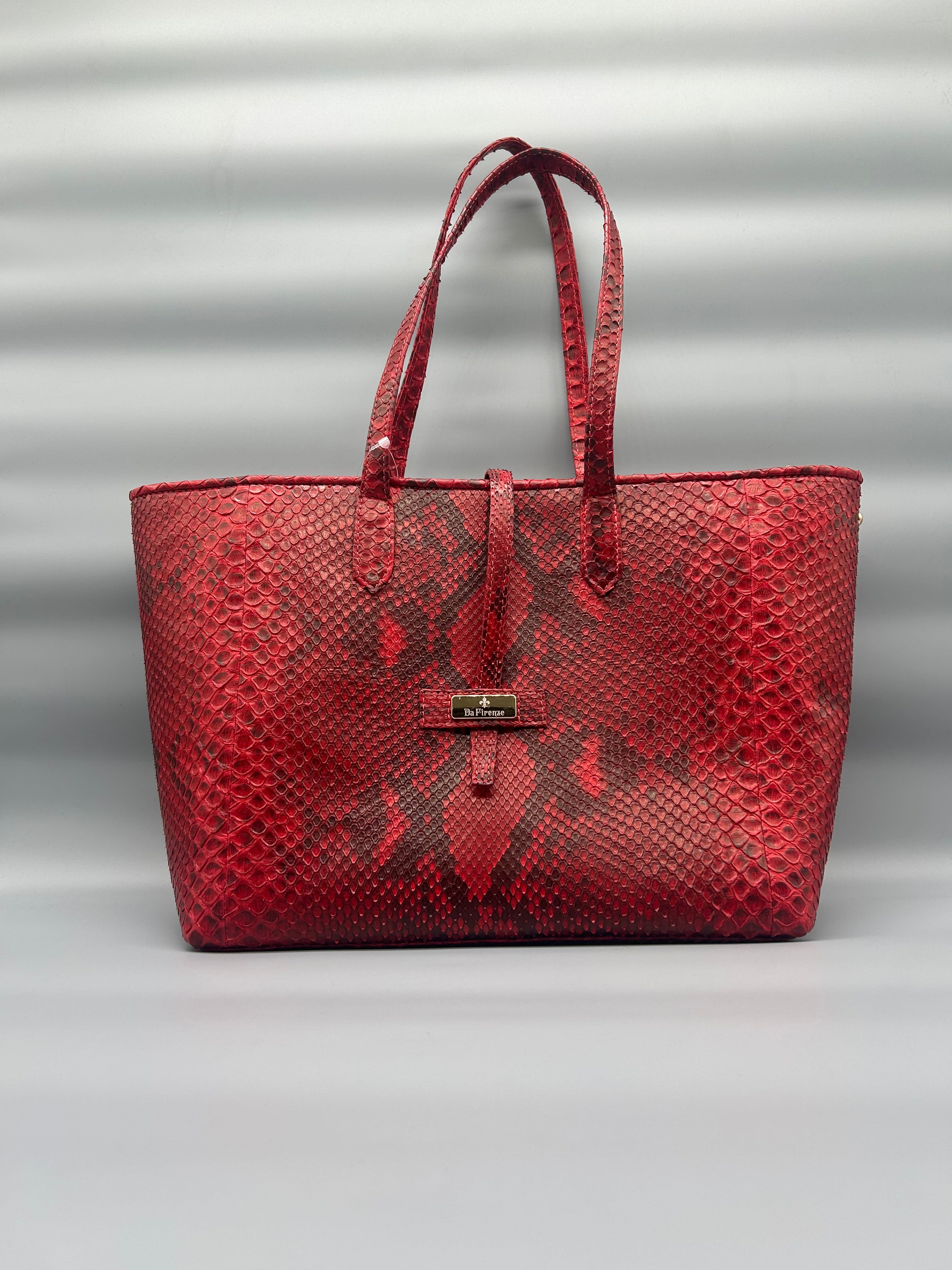 Borsa in pelle di pitone