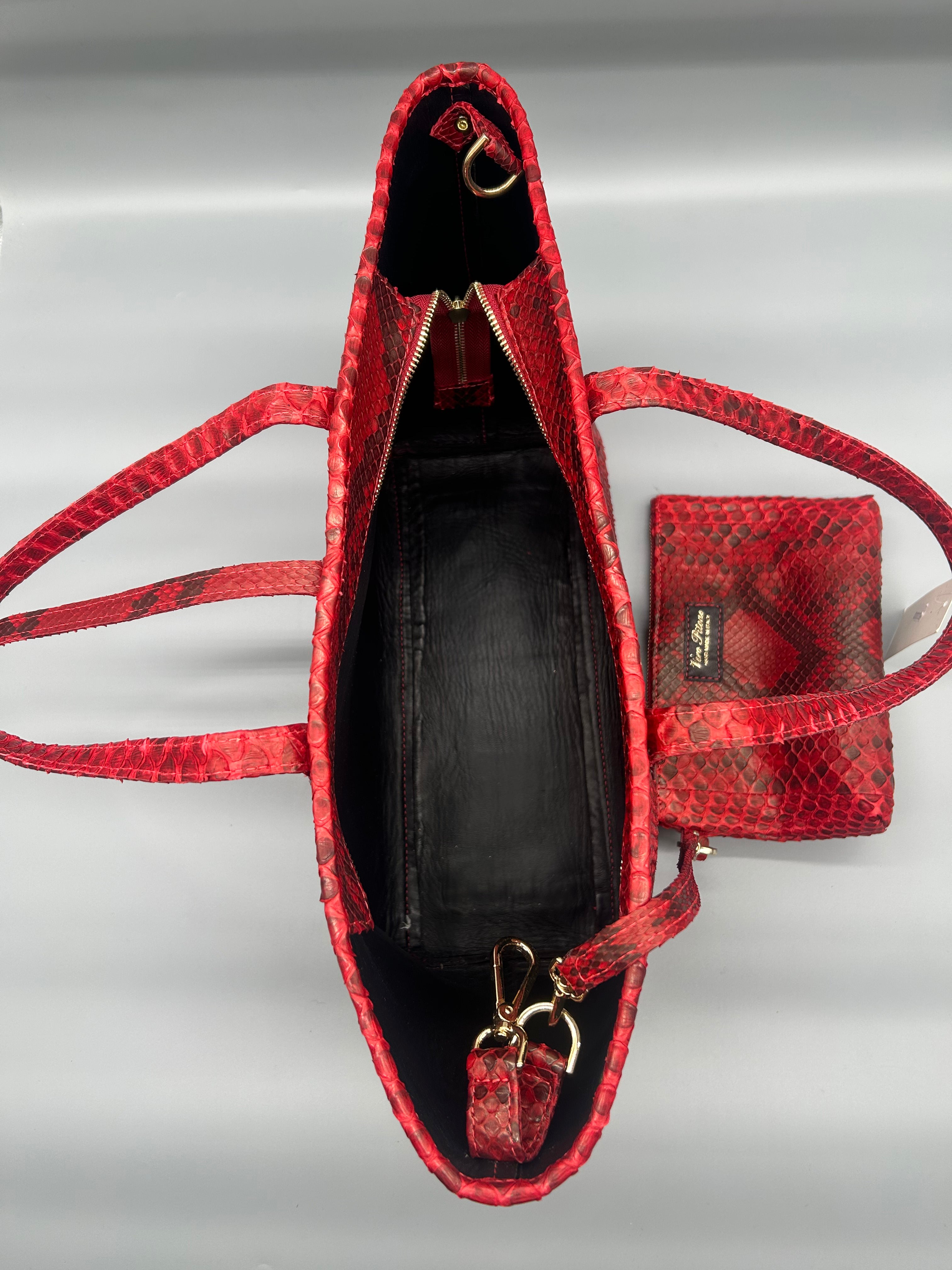 Borsa in pelle di pitone