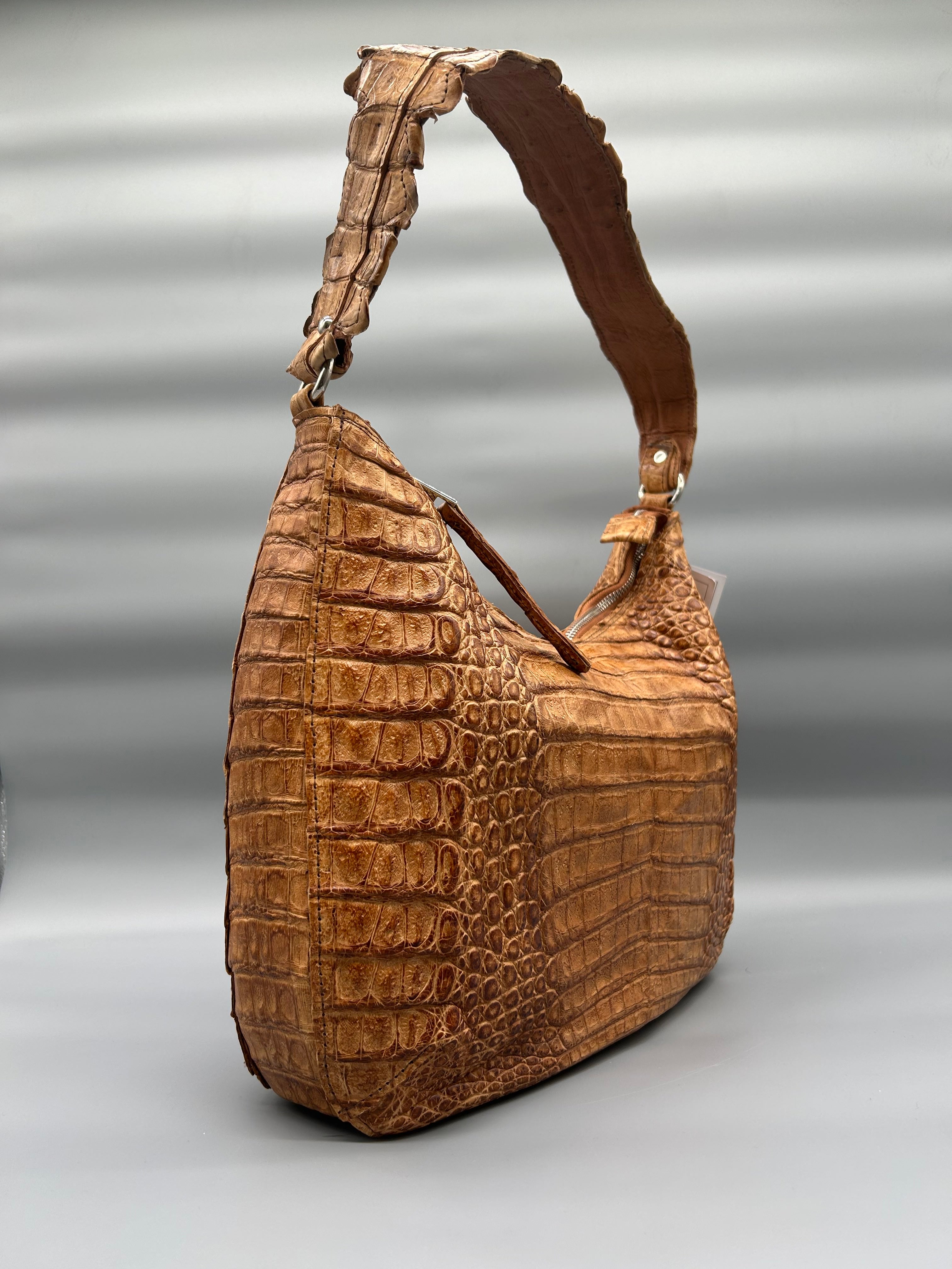 Borsa in pelle di coccodrillo