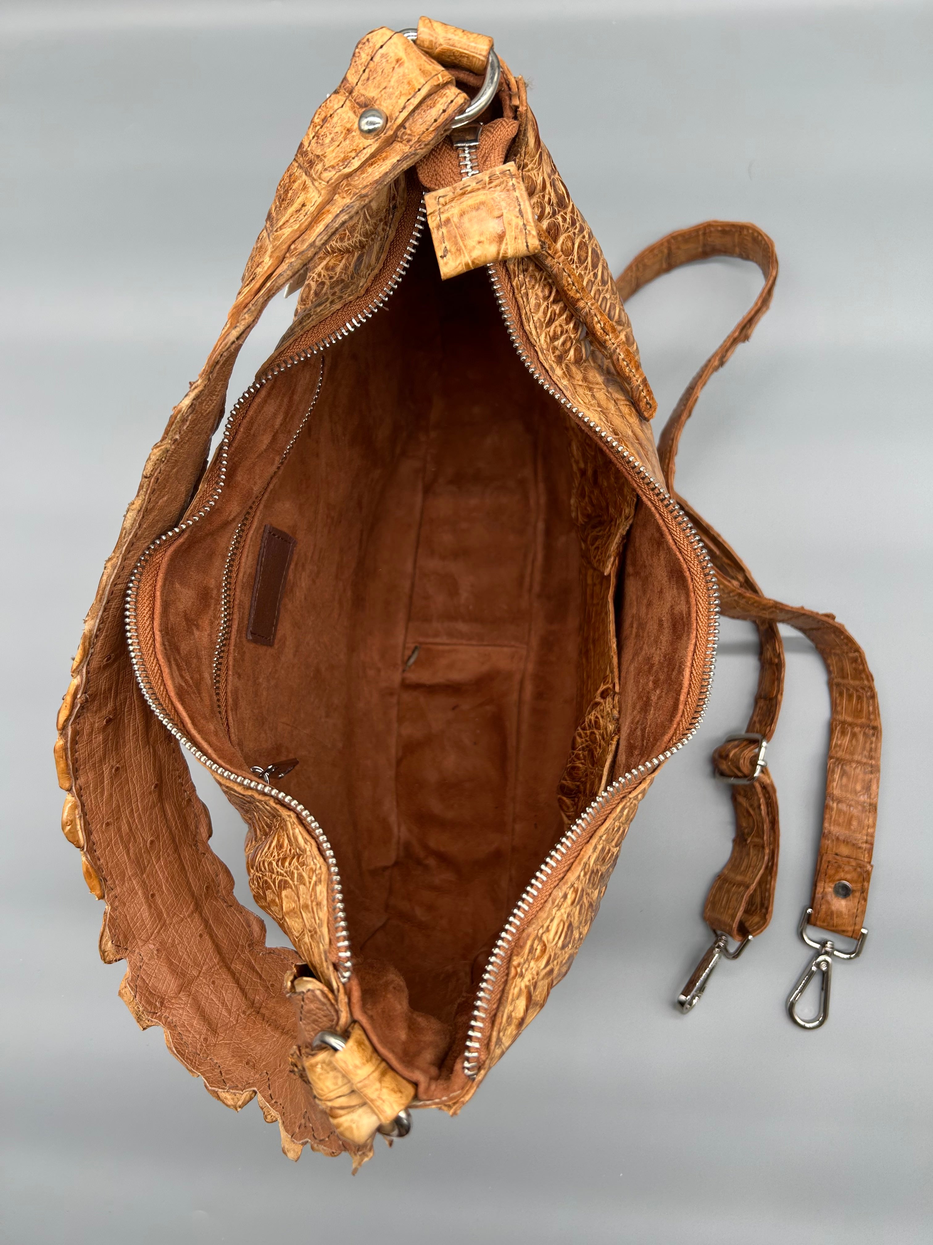 Borsa in pelle di coccodrillo