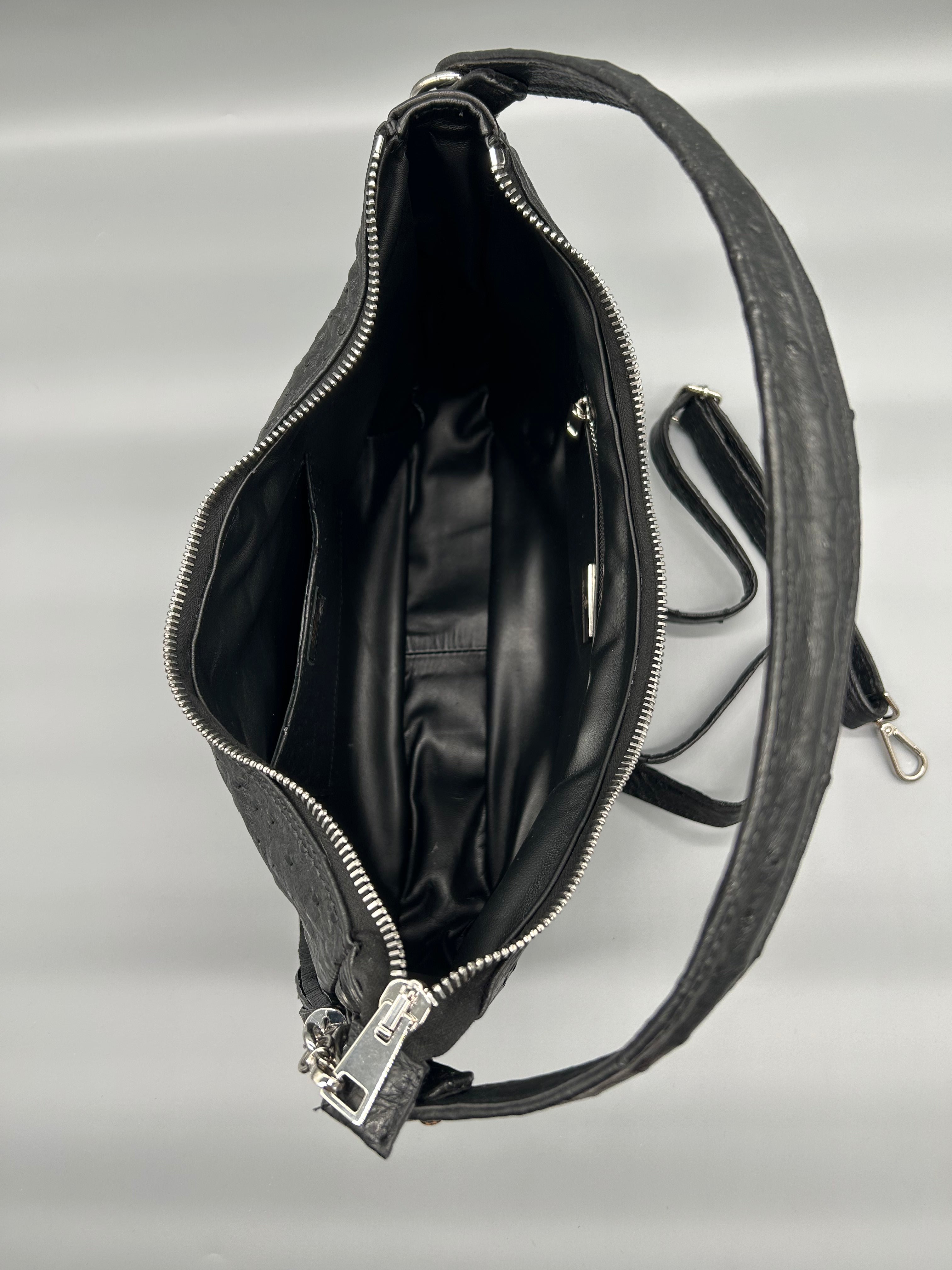 Borsa in pelle di struzzo