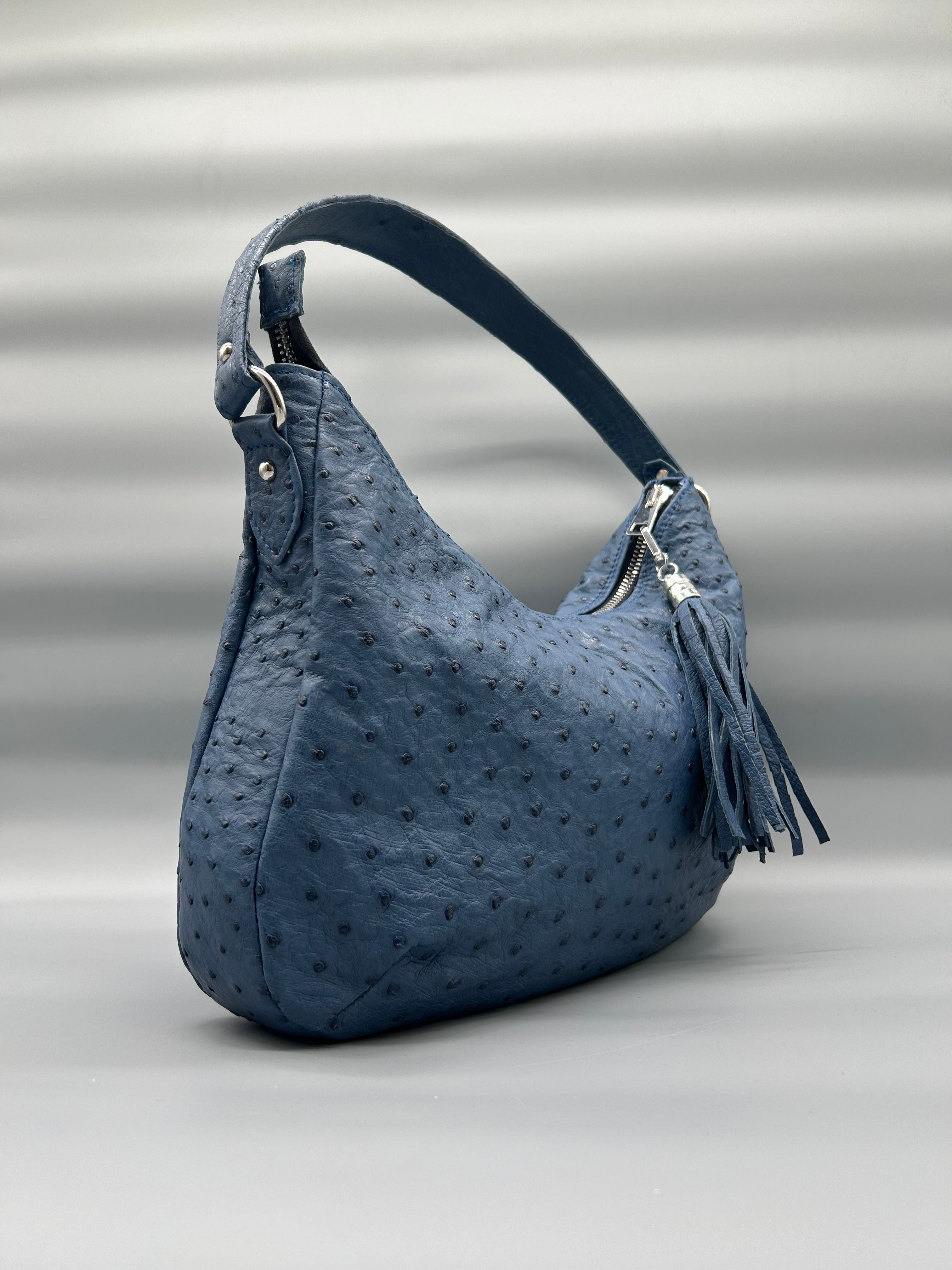 Borsa in pelle di struzzo