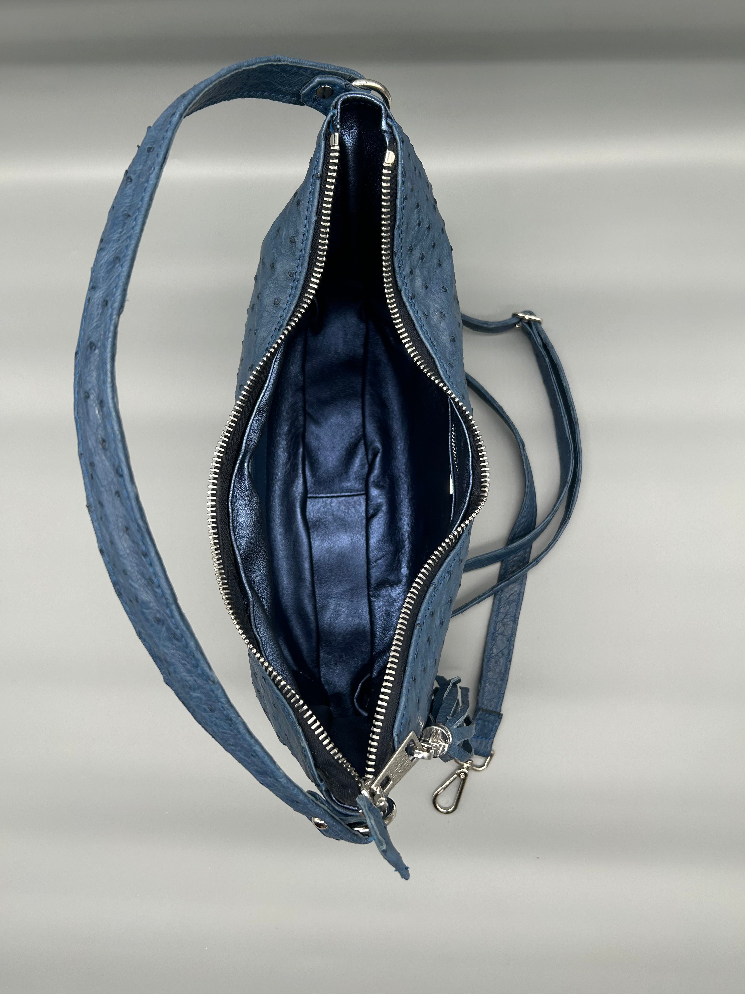 Borsa in pelle di struzzo