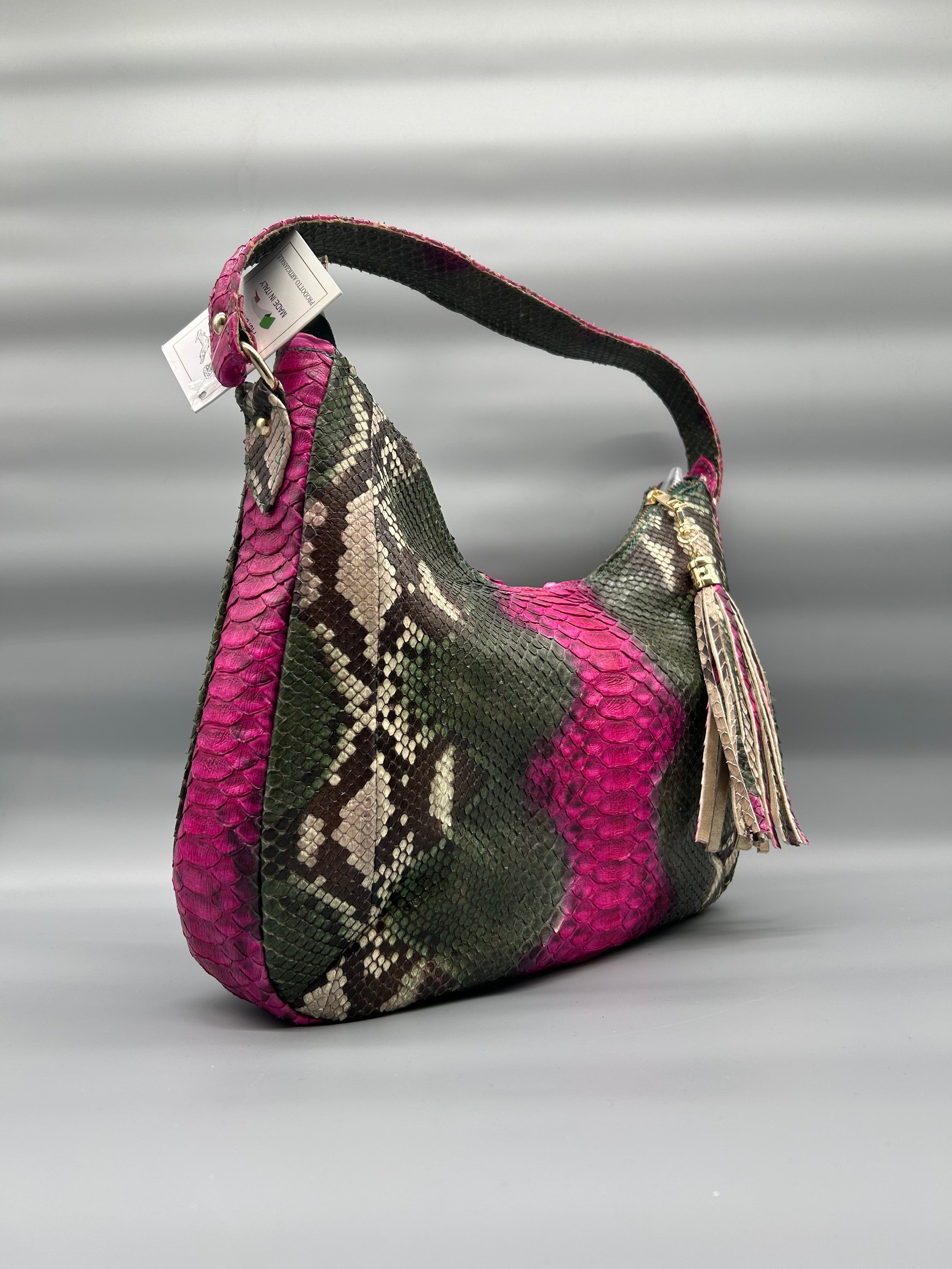 Borsa in pelle di pitone