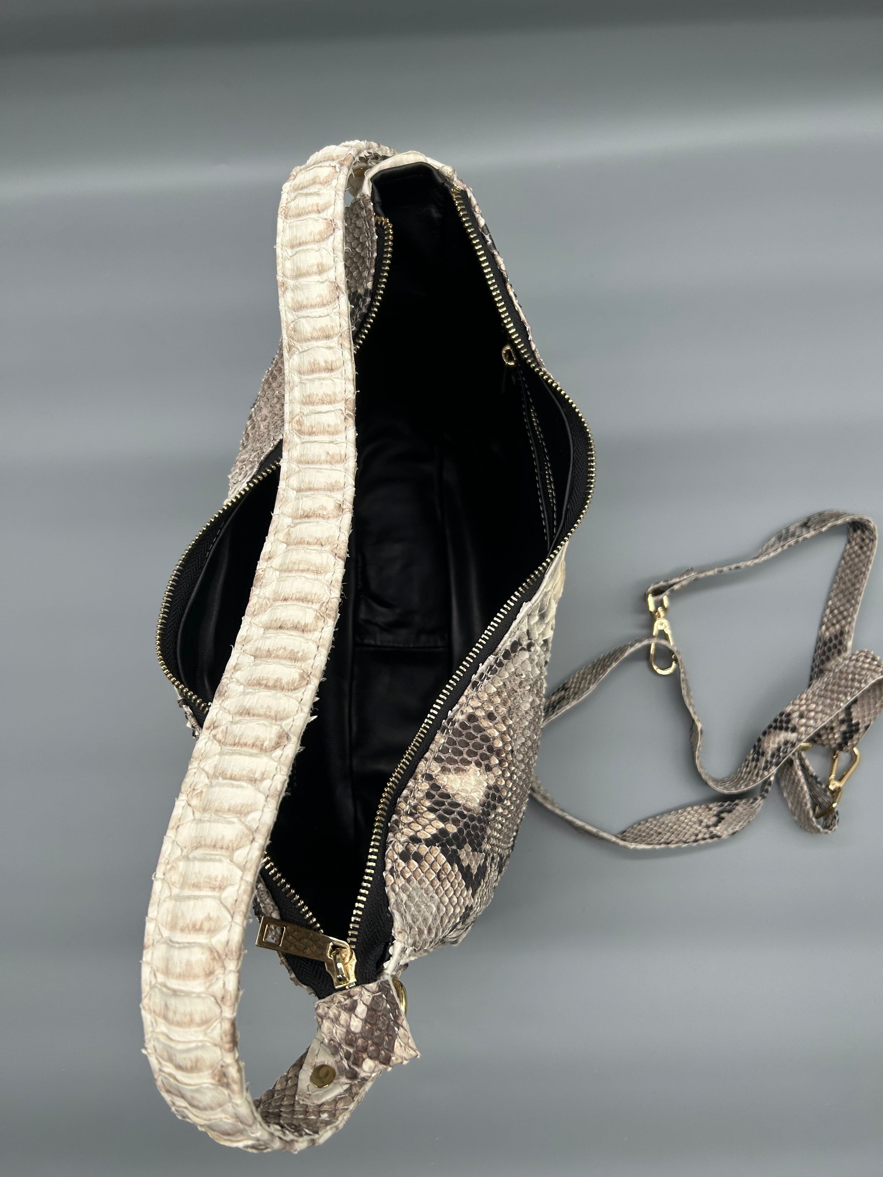 Borsa in pelle di pitone