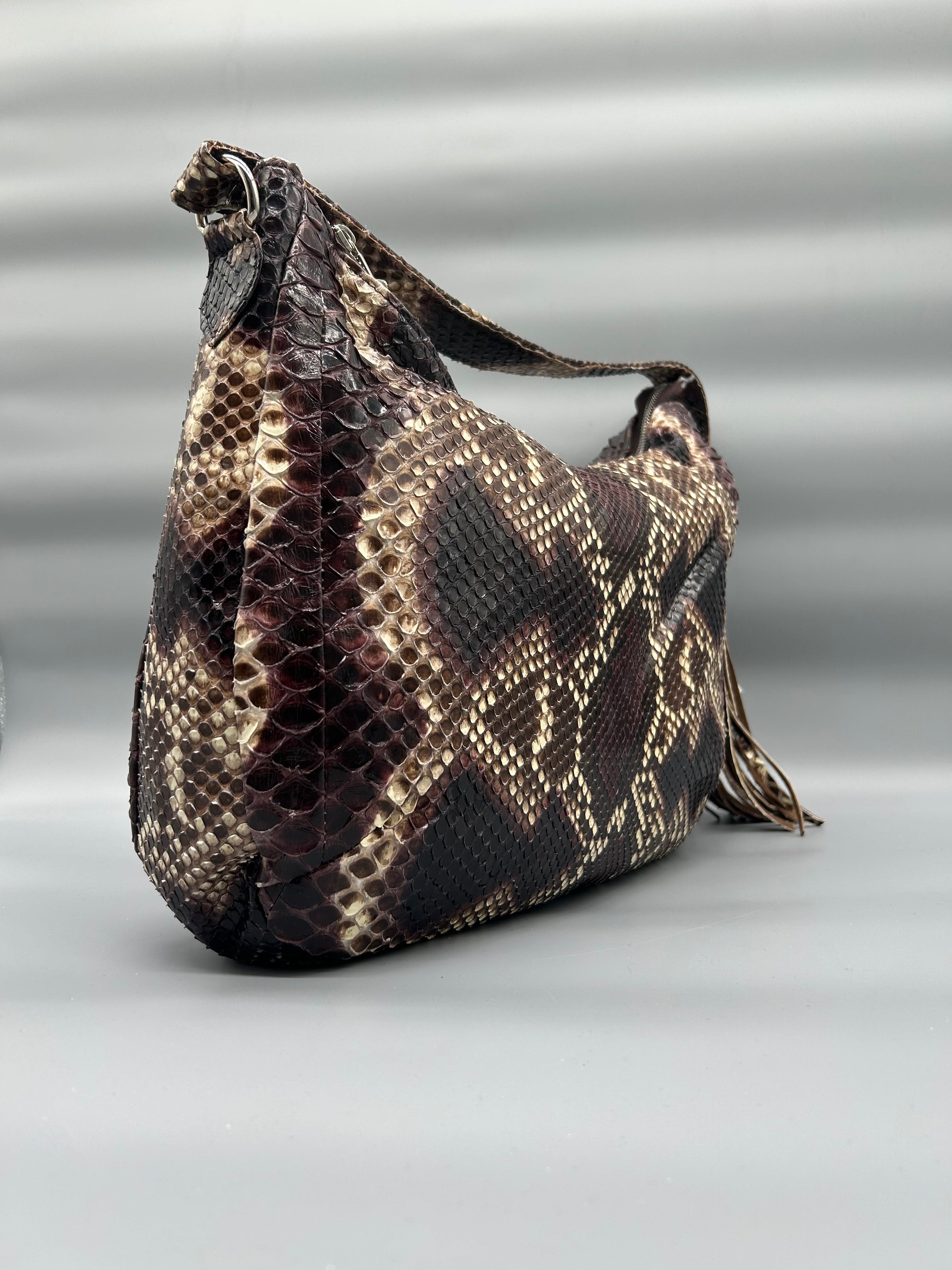 Borsa in pelle di pitone
