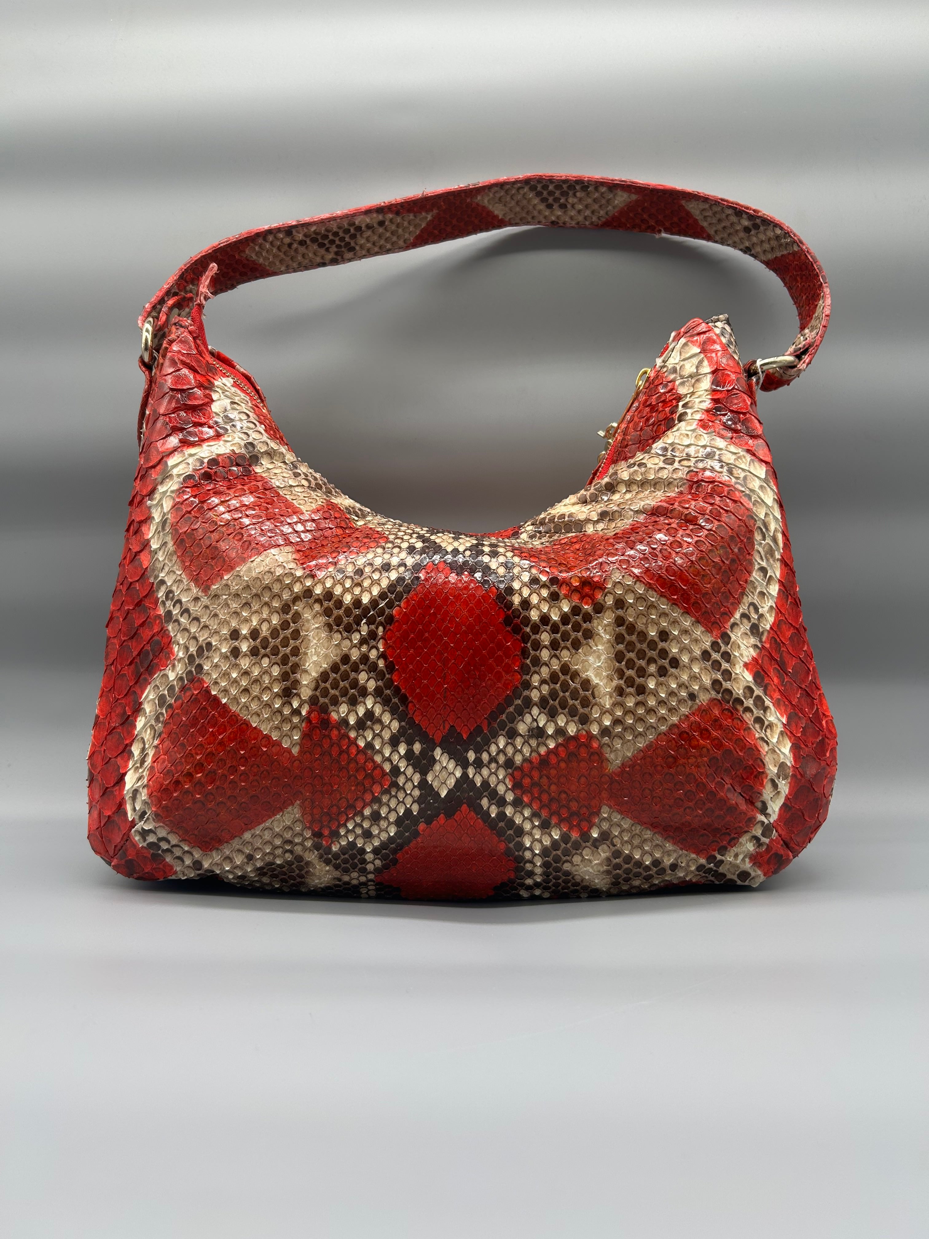 Borsa in pelle di pitone