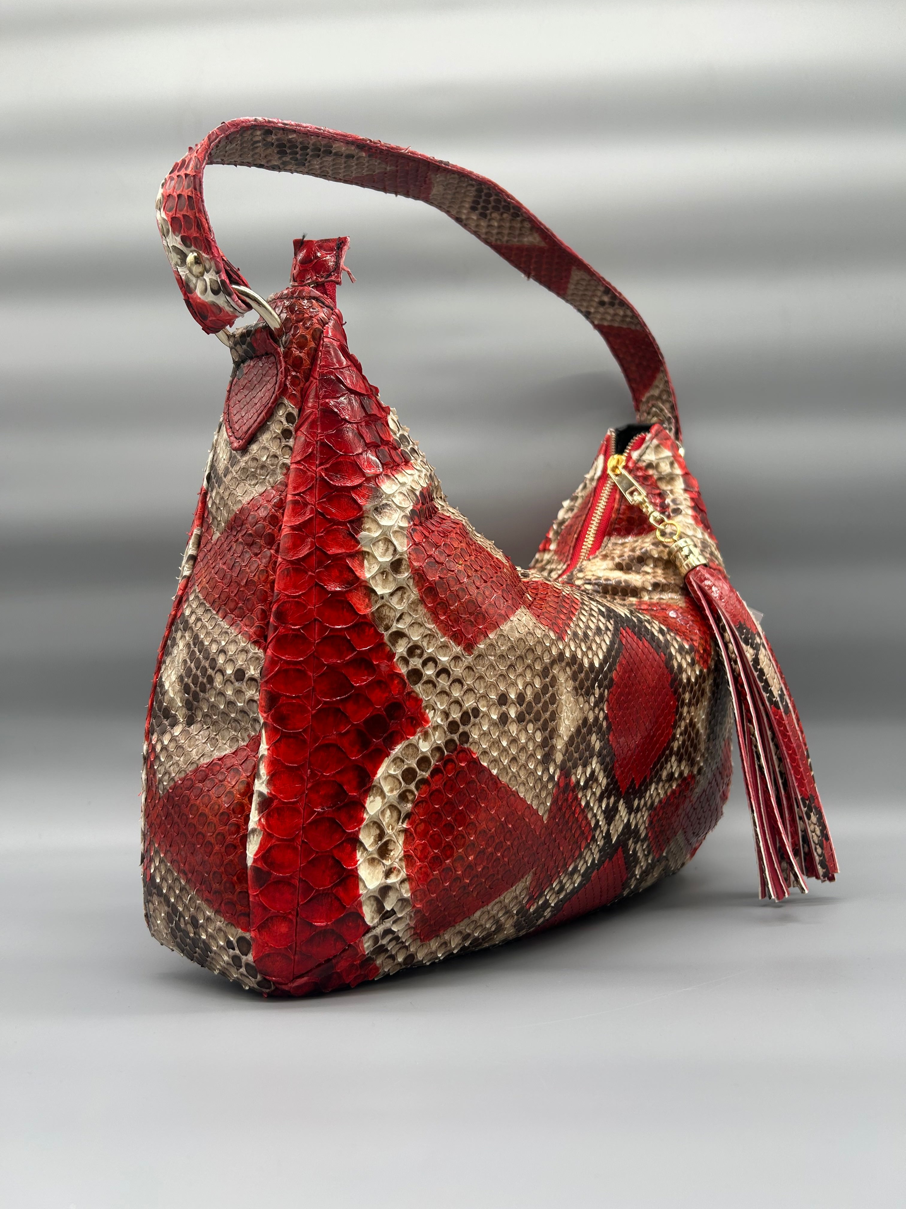 Borsa in pelle di pitone