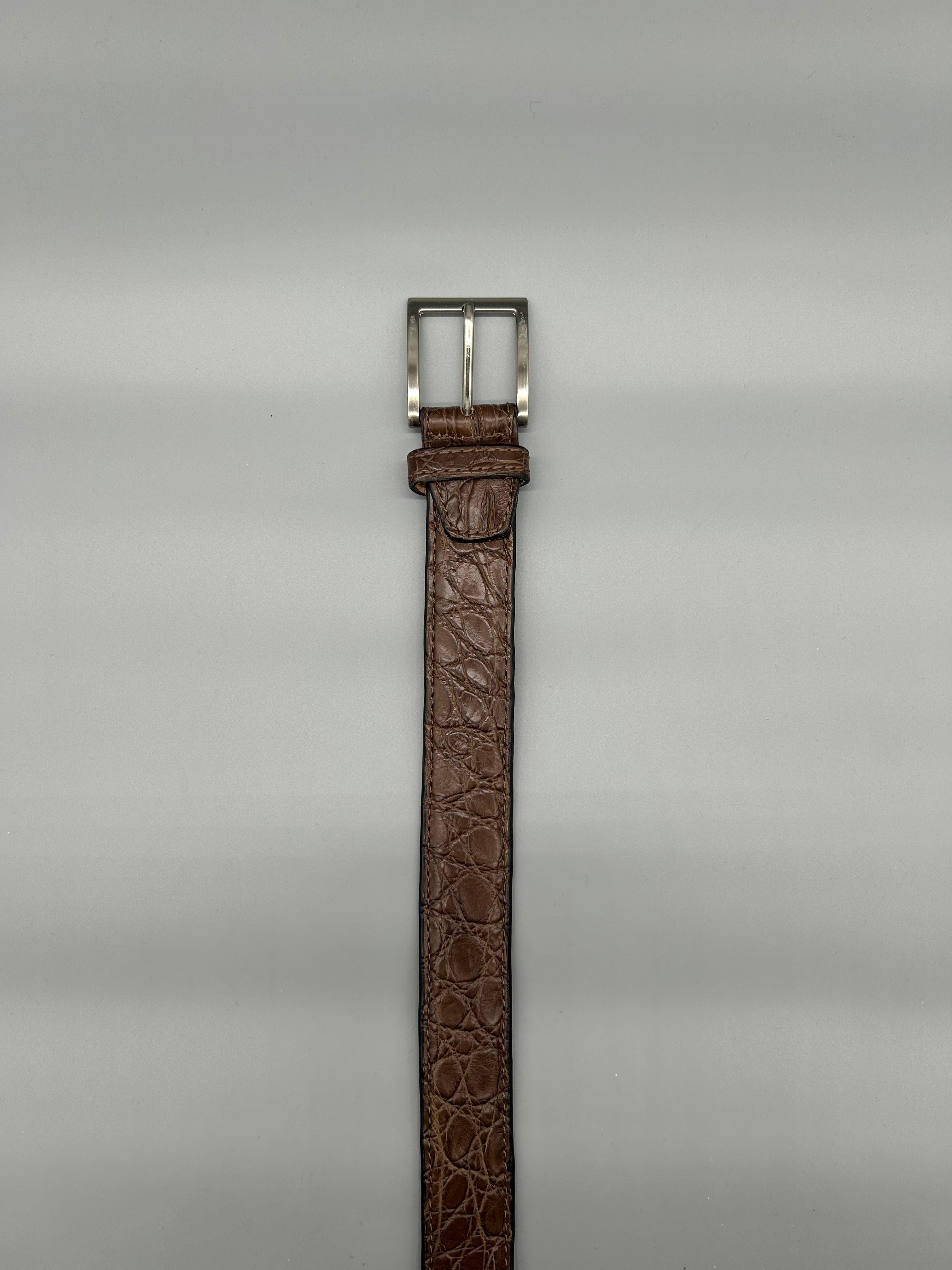 Cintura in pelle di coccodrillo