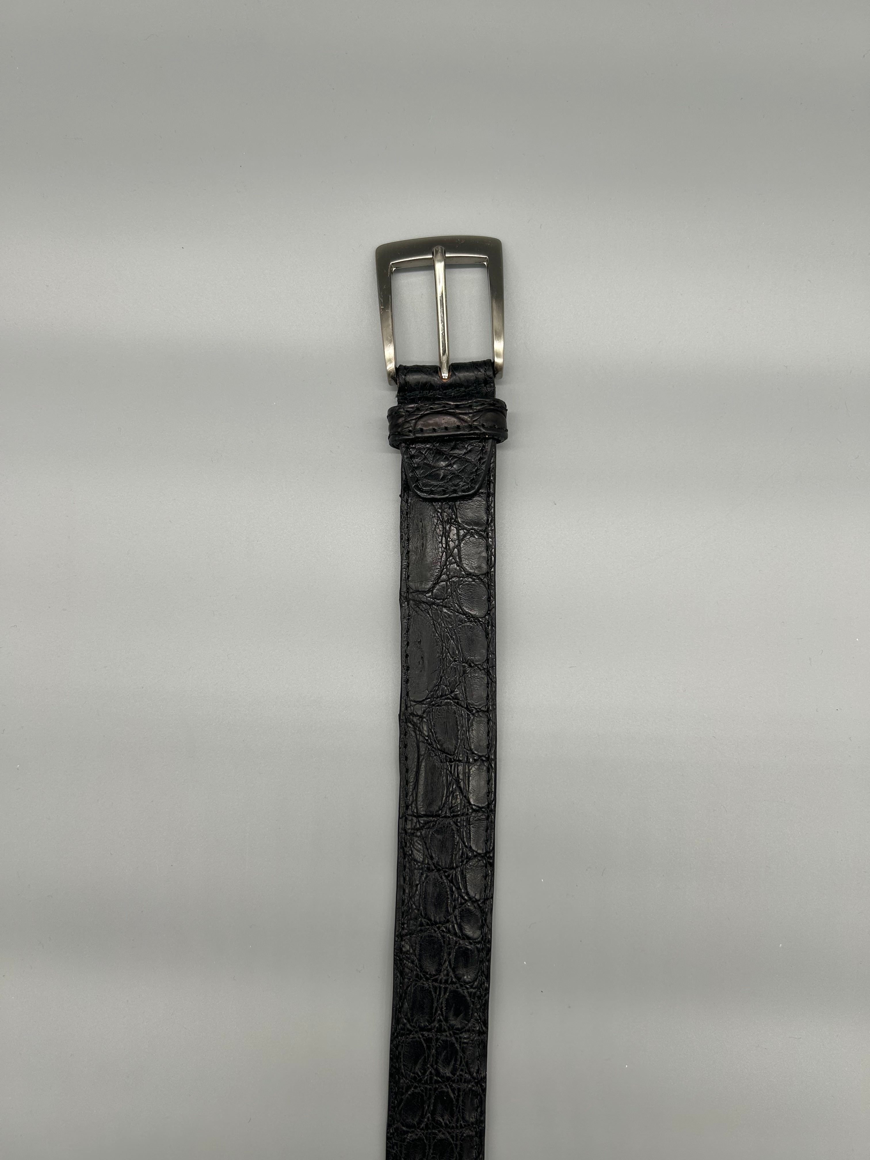 Cintura in pelle di coccodrillo