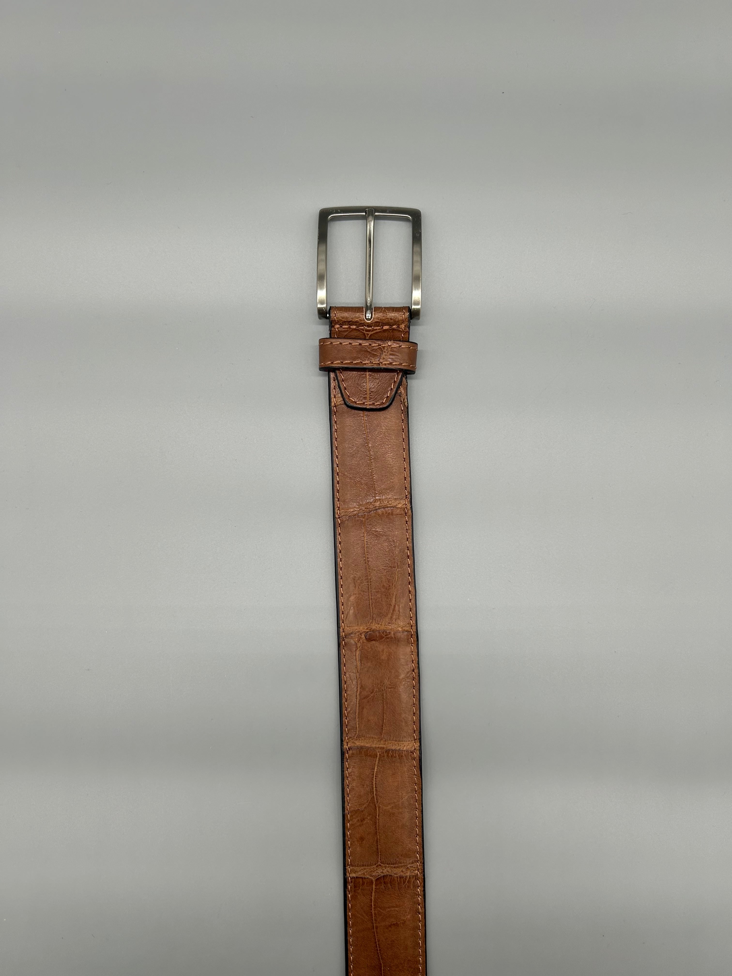 Cintura in pelle di coccodrillo