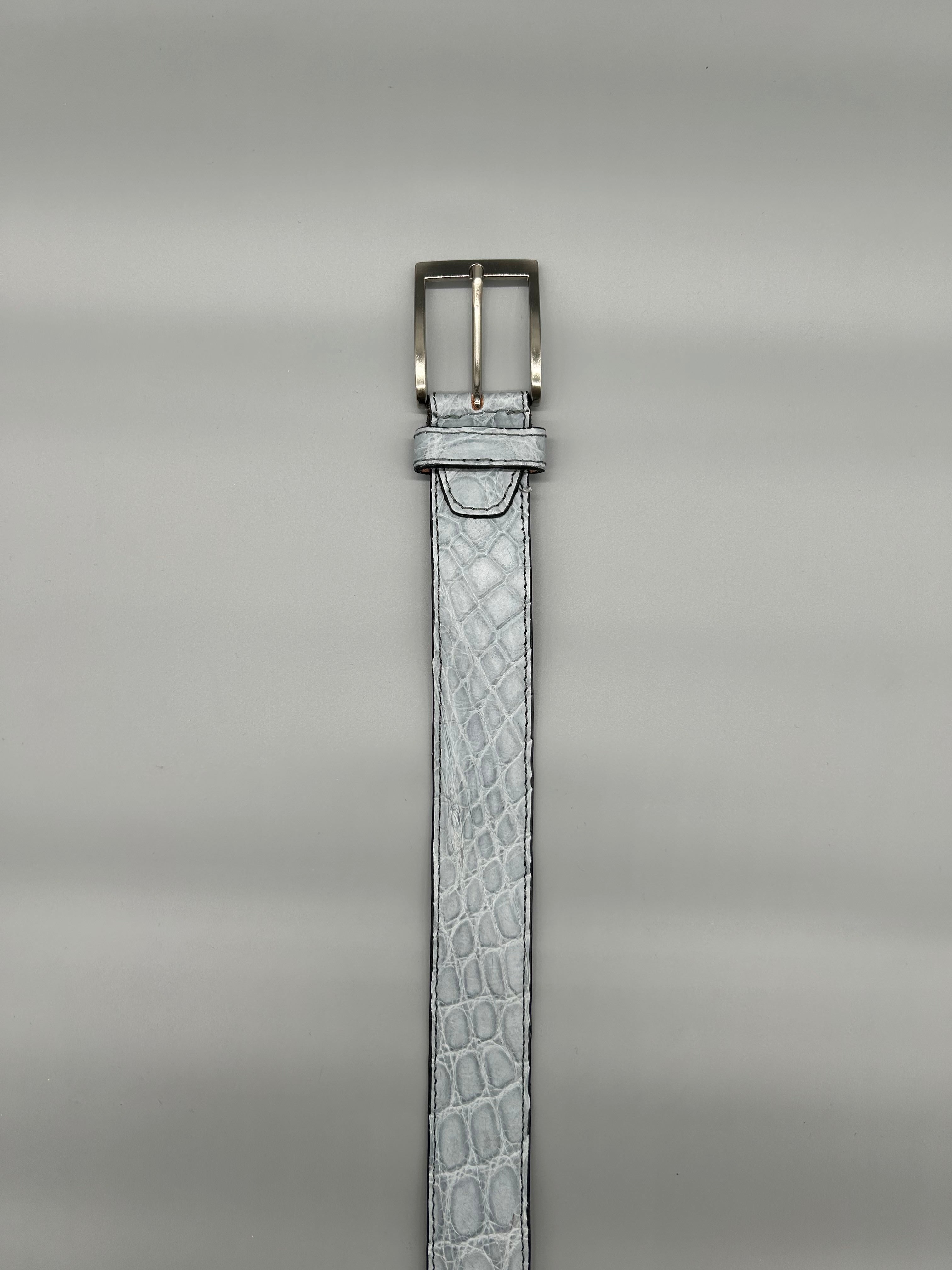 Cintura in pelle di coccodrillo