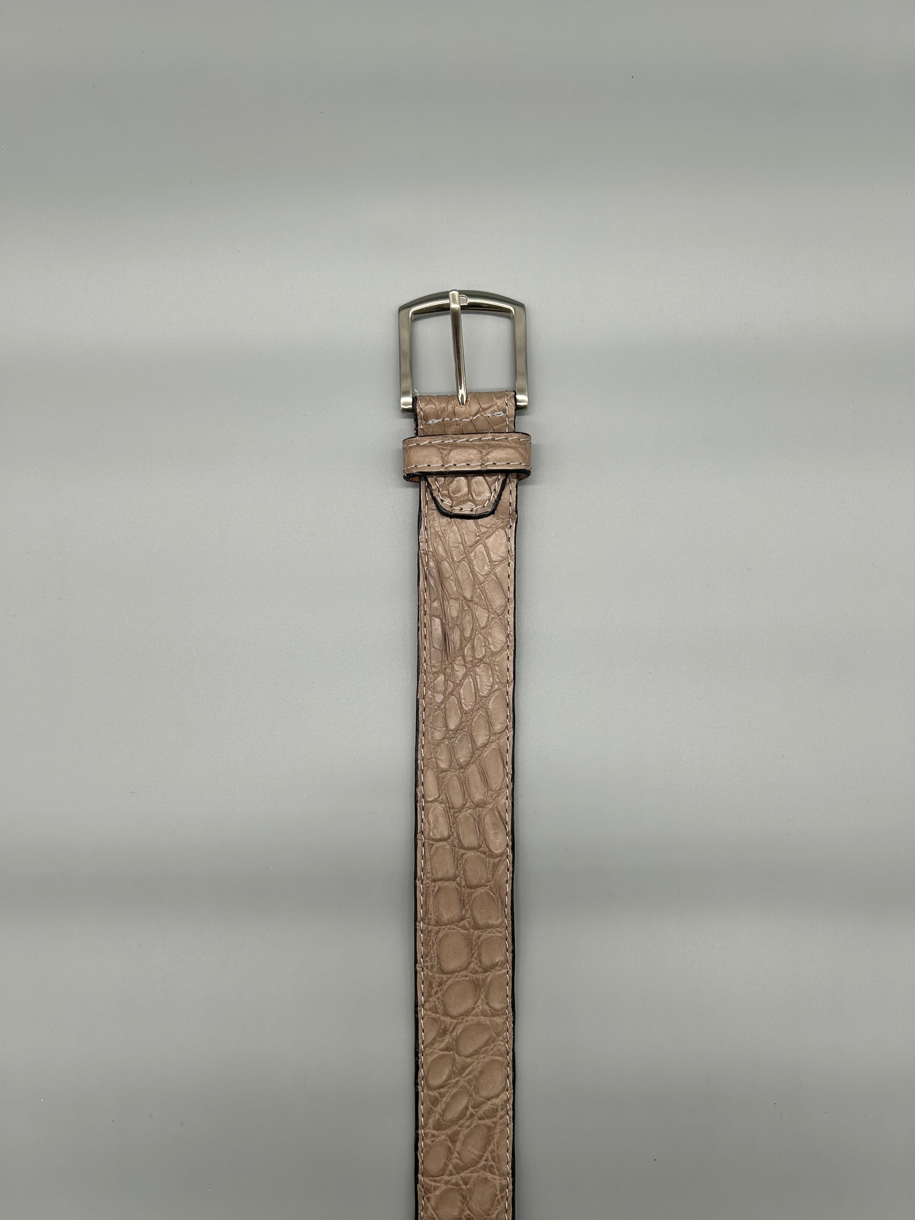 Cintura in pelle di coccodrillo