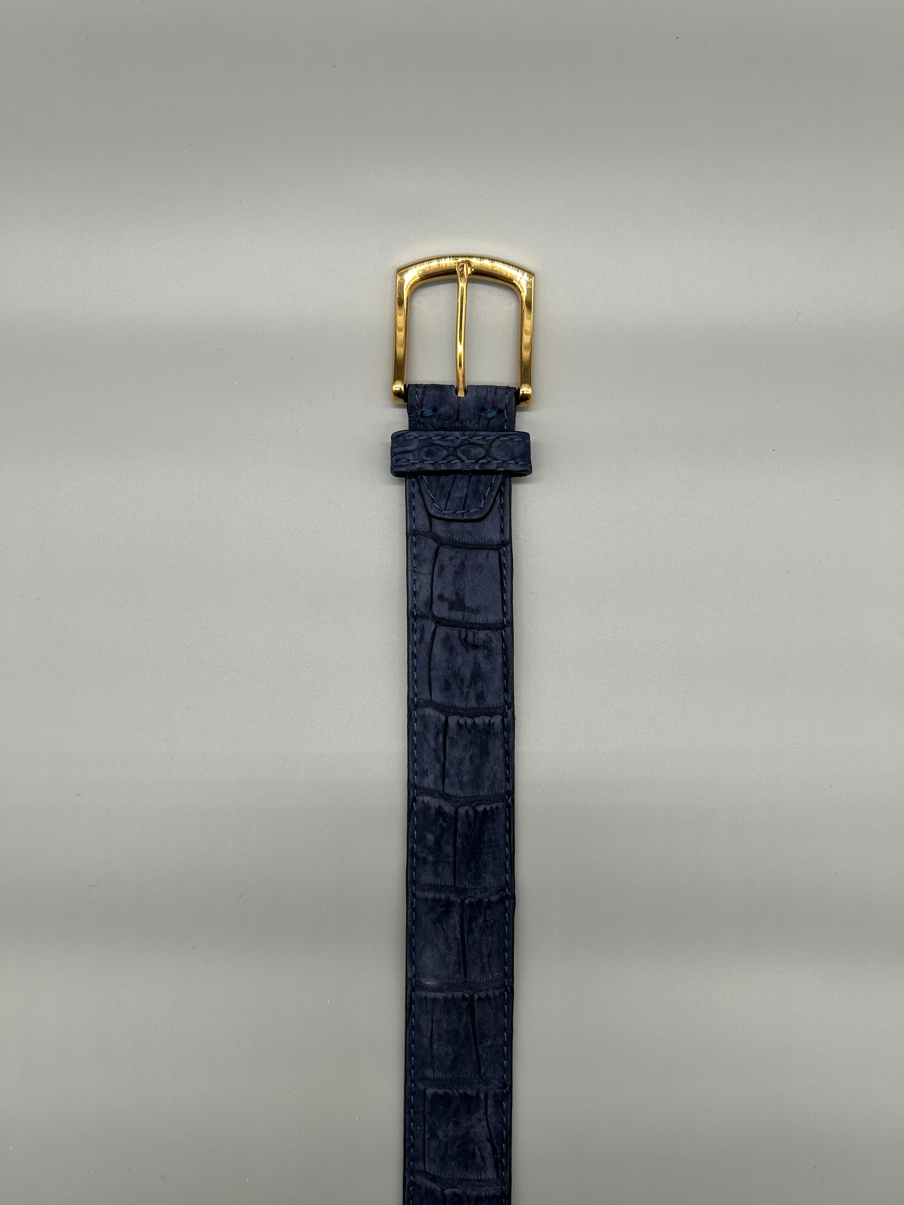 Cintura in pelle di coccodrillo