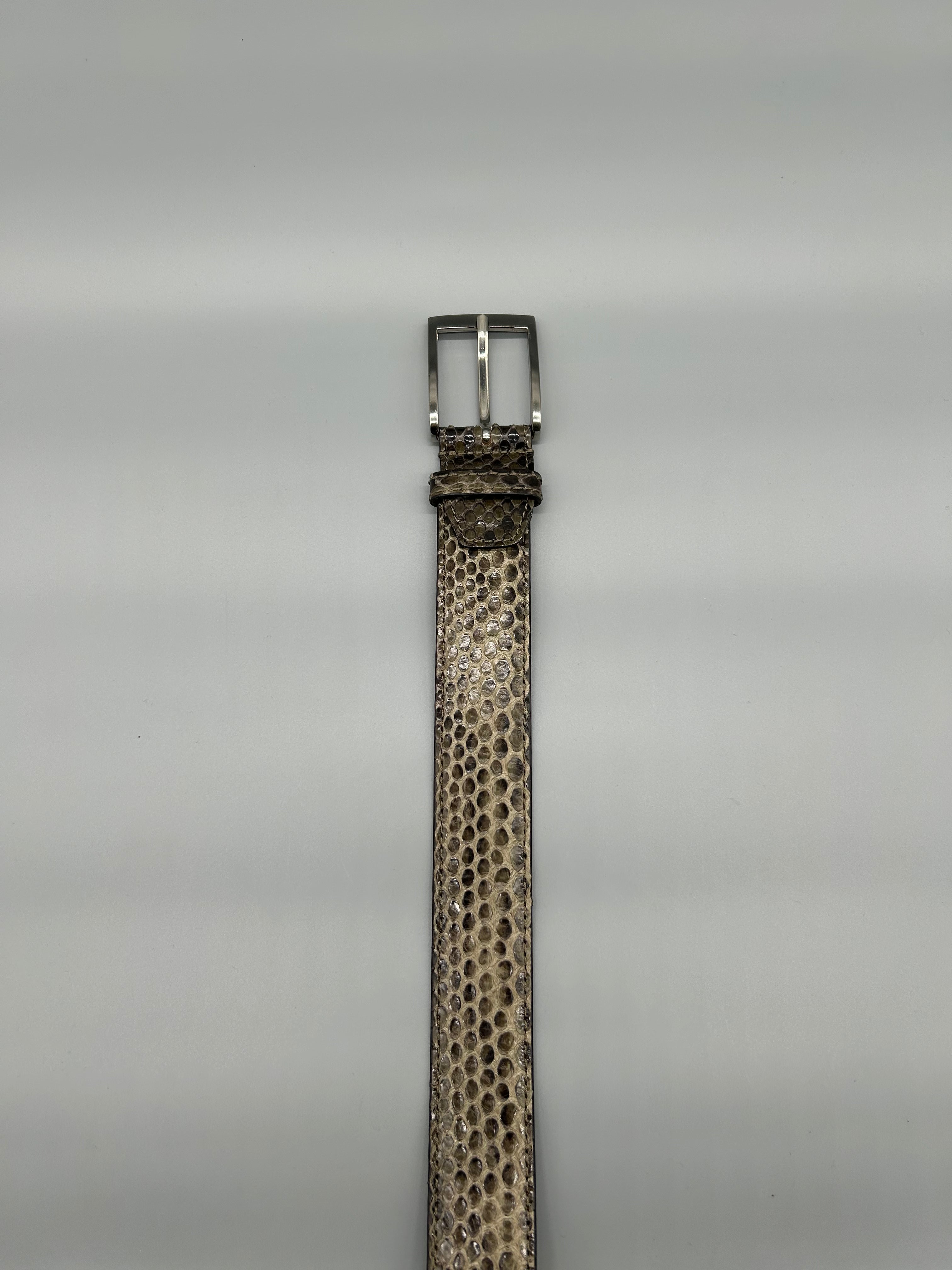 Cintura in pelle di pitone