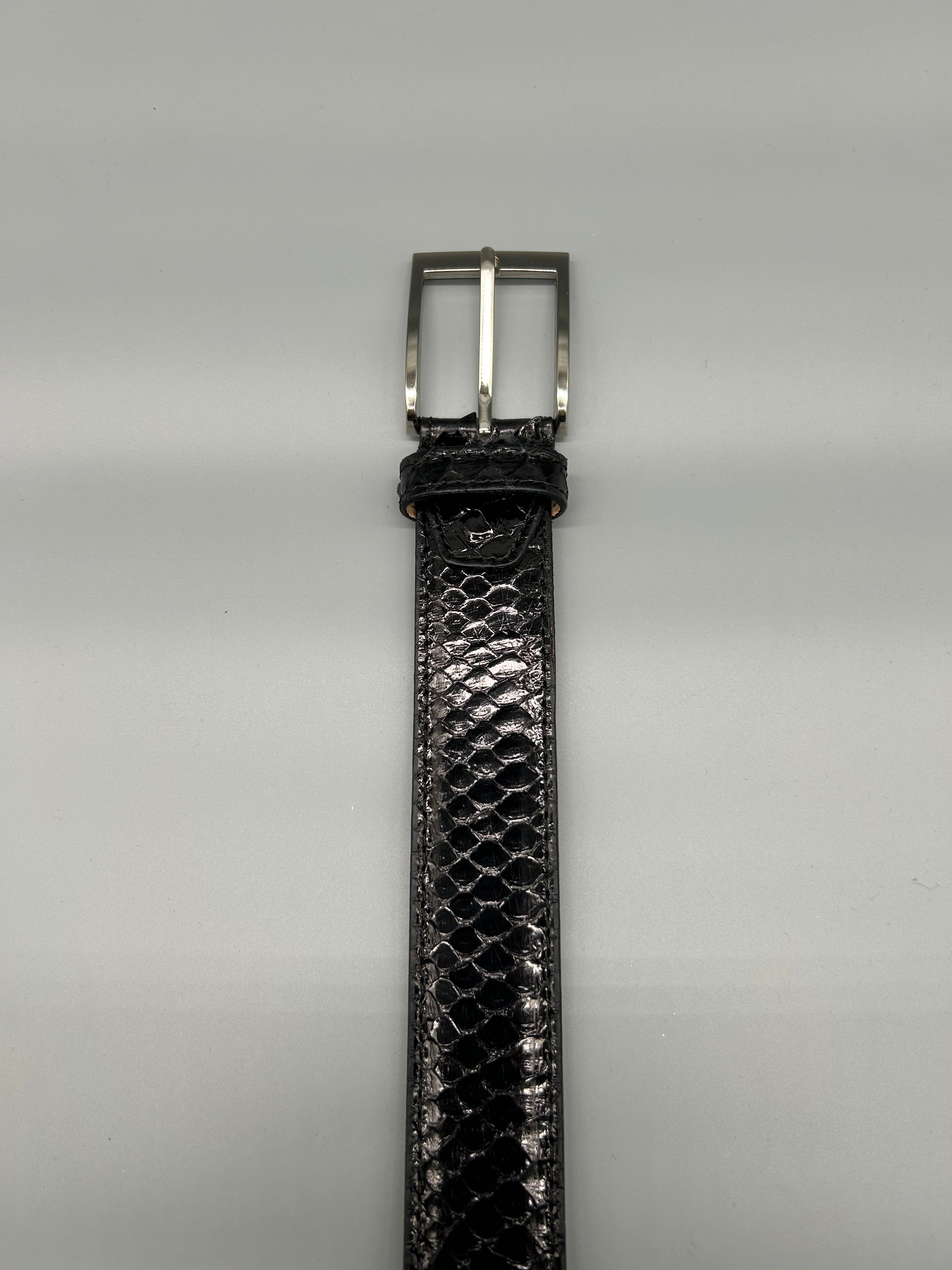 Cintura in pelle di pitone