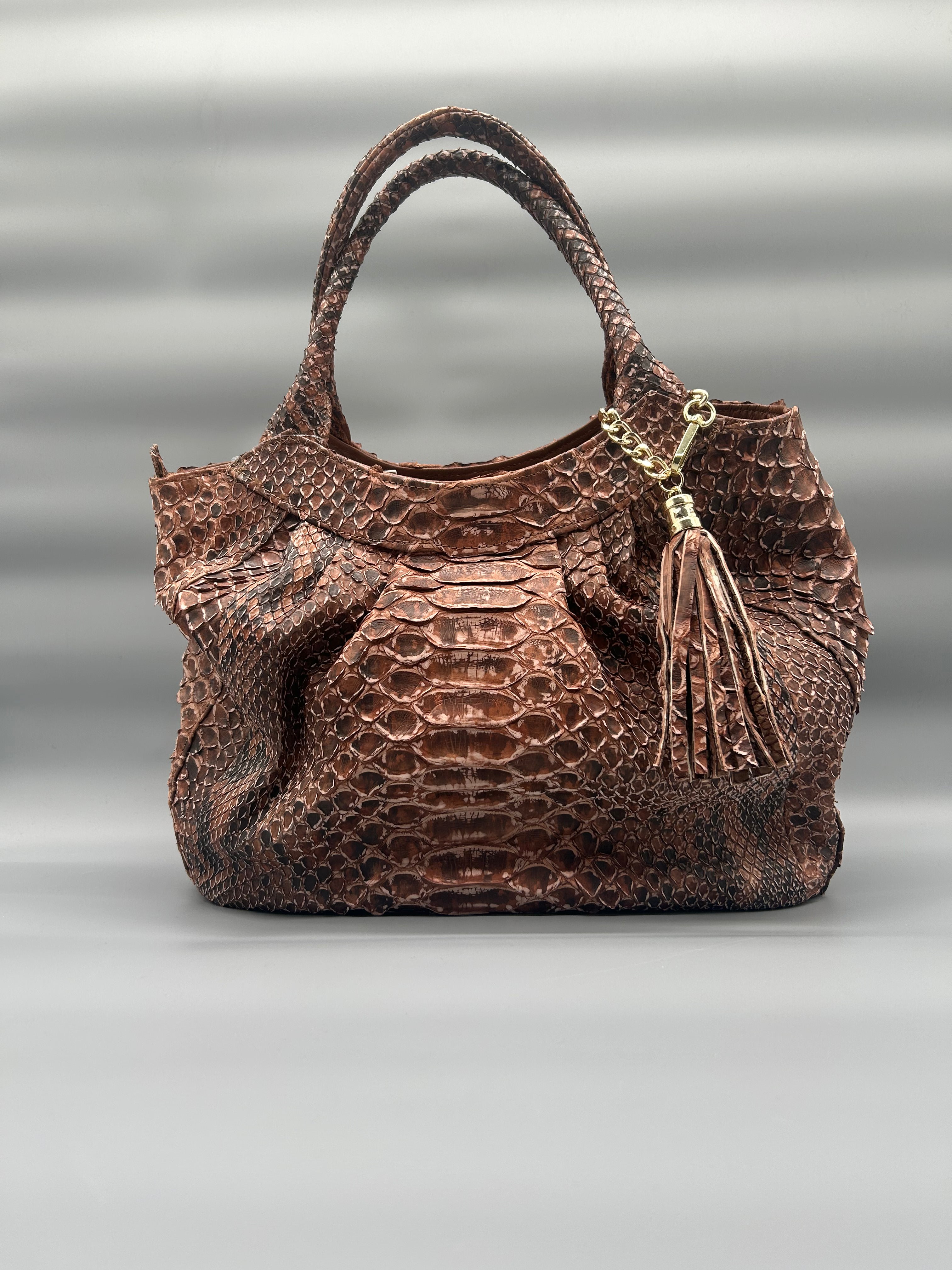Borsa in pelle di pitone
