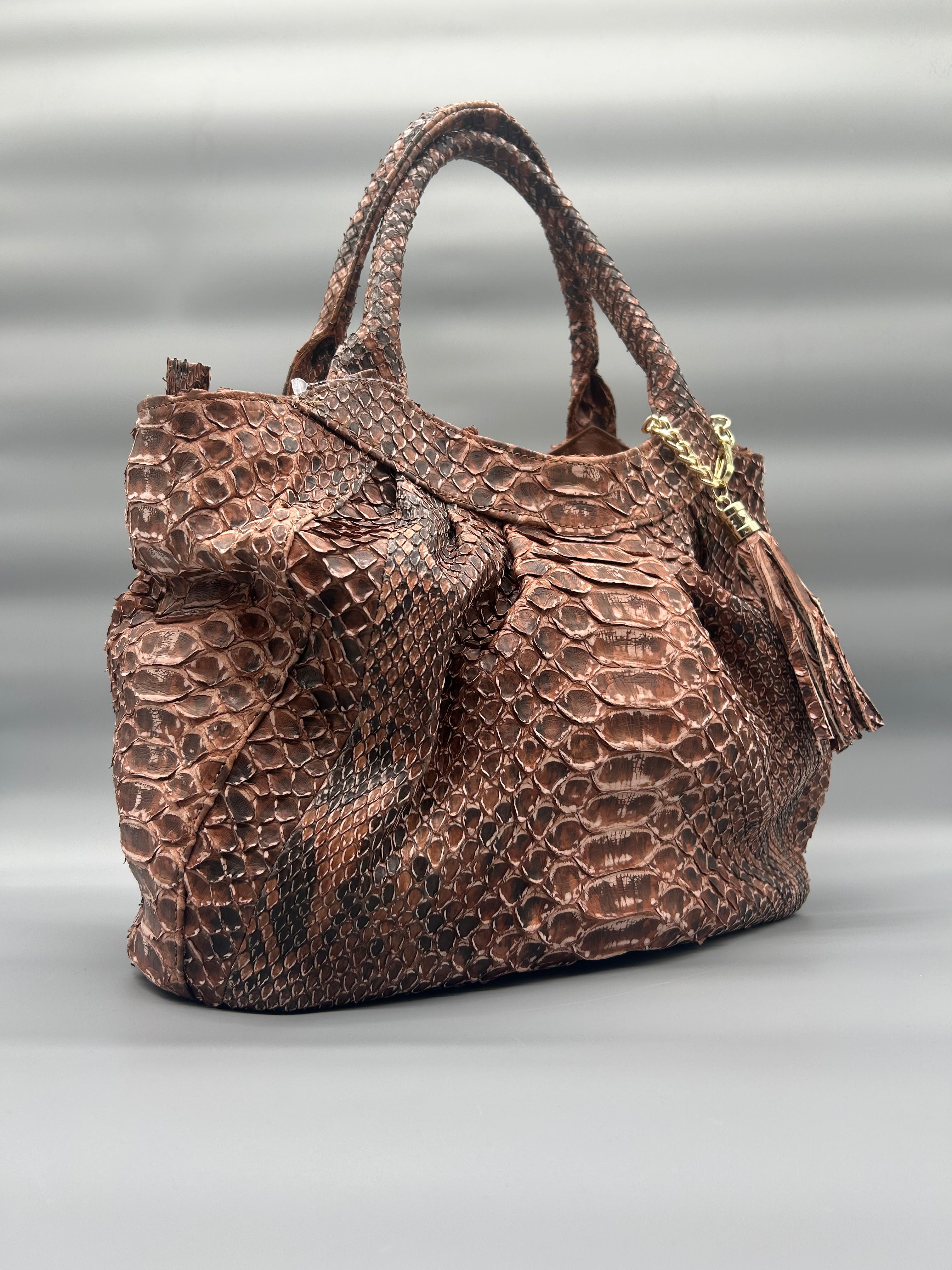 Borsa in pelle di pitone