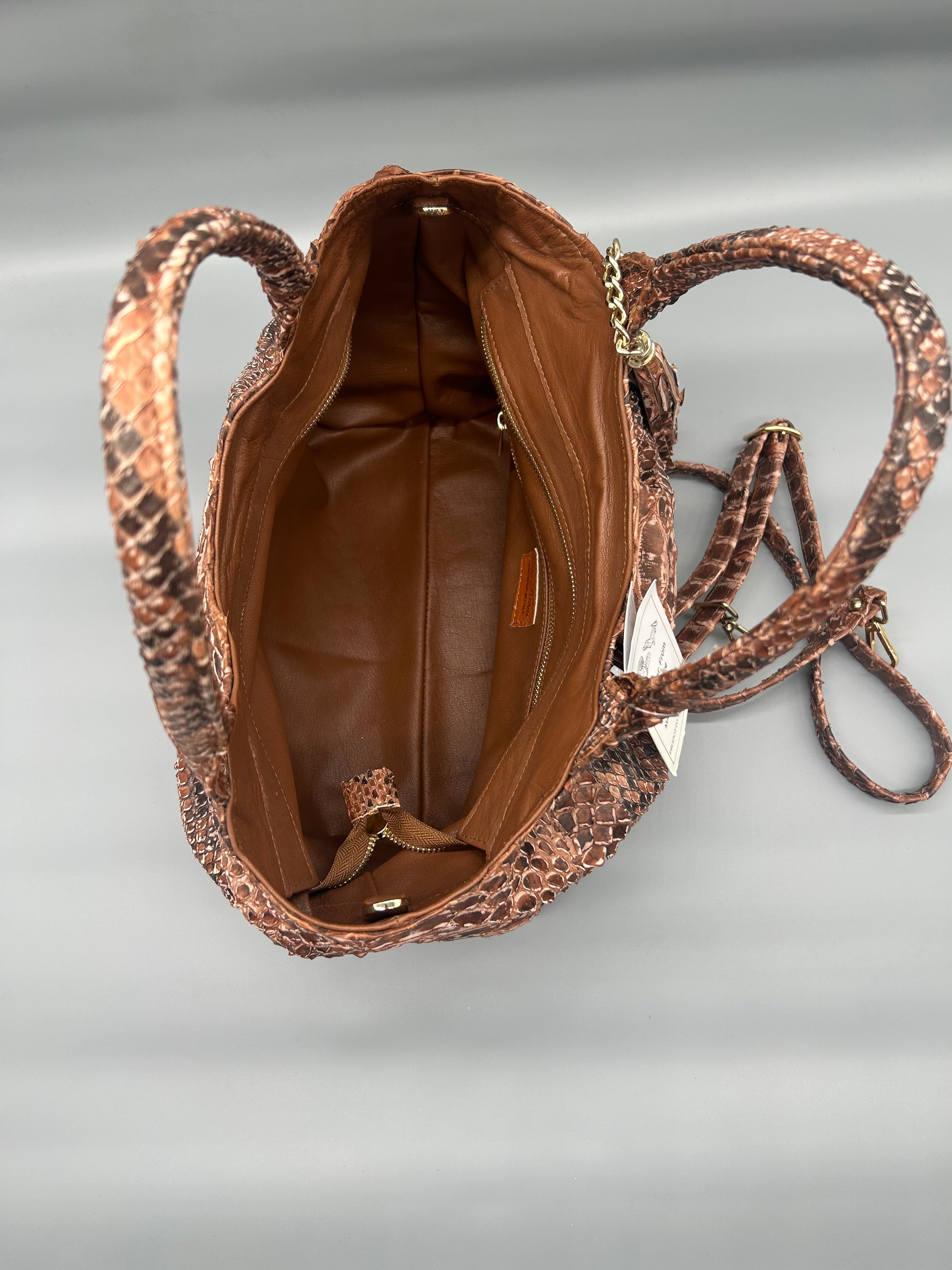 Borsa in pelle di pitone