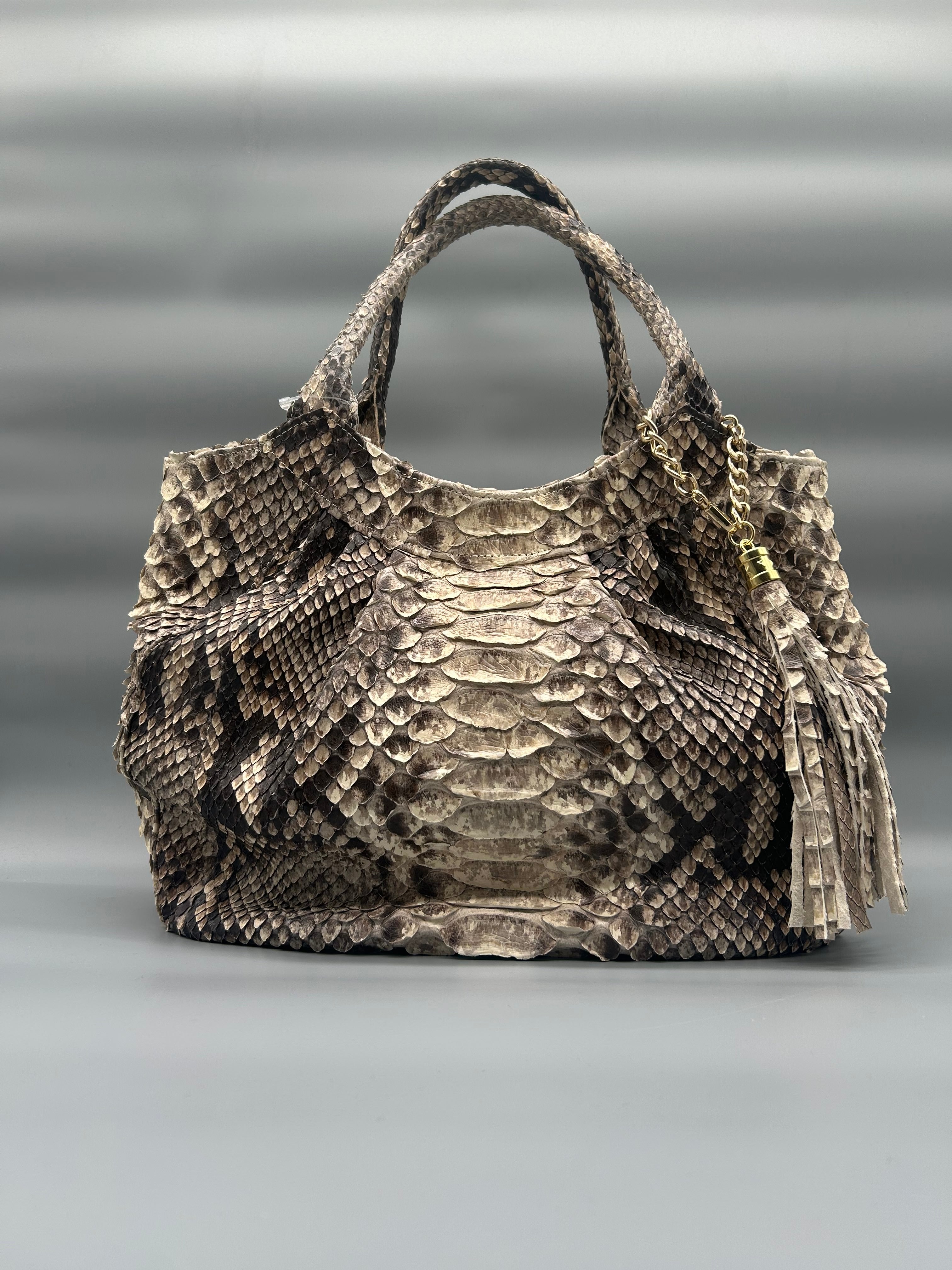 Borsa in pelle di pitone