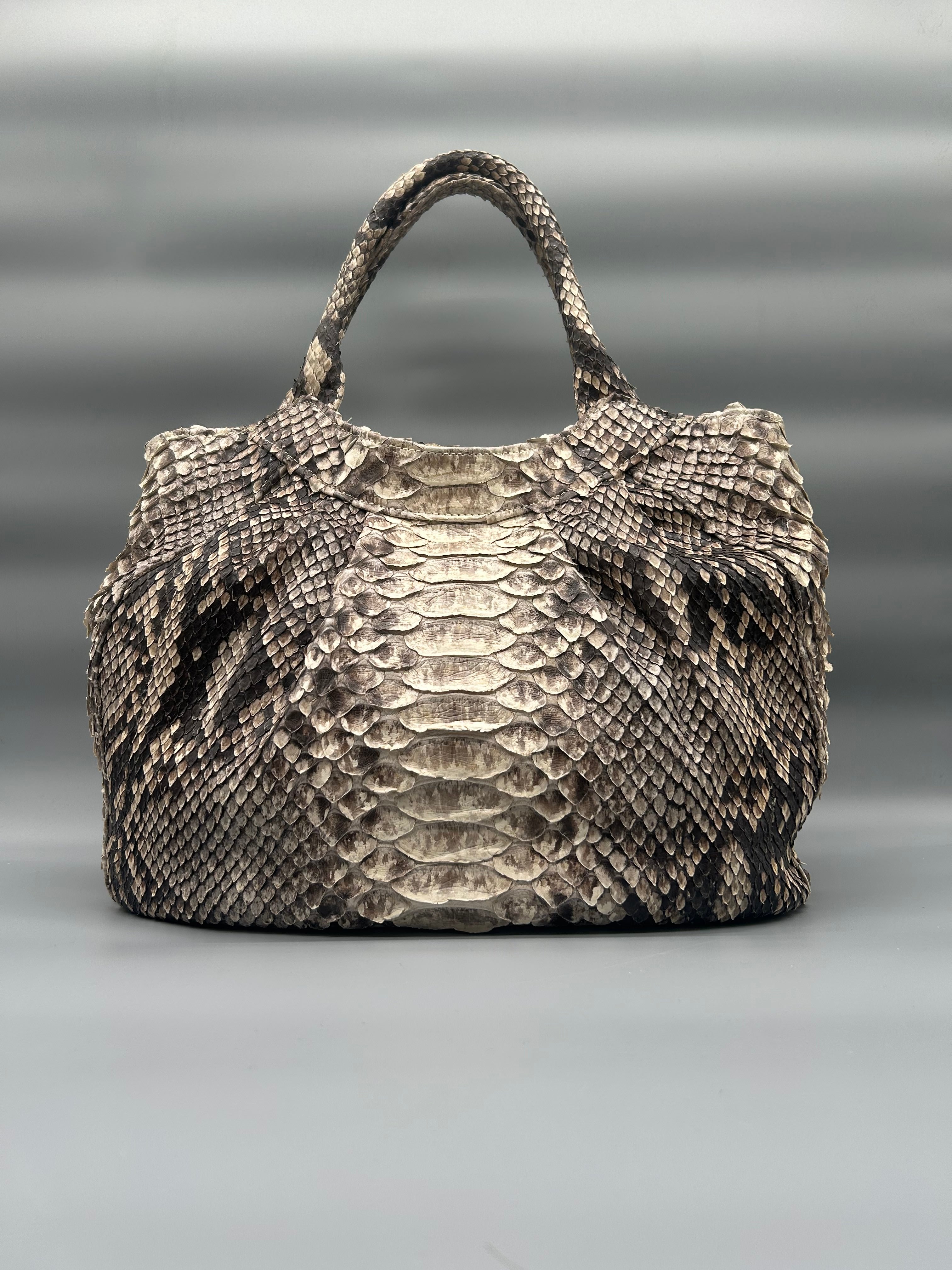 Borsa in pelle di pitone