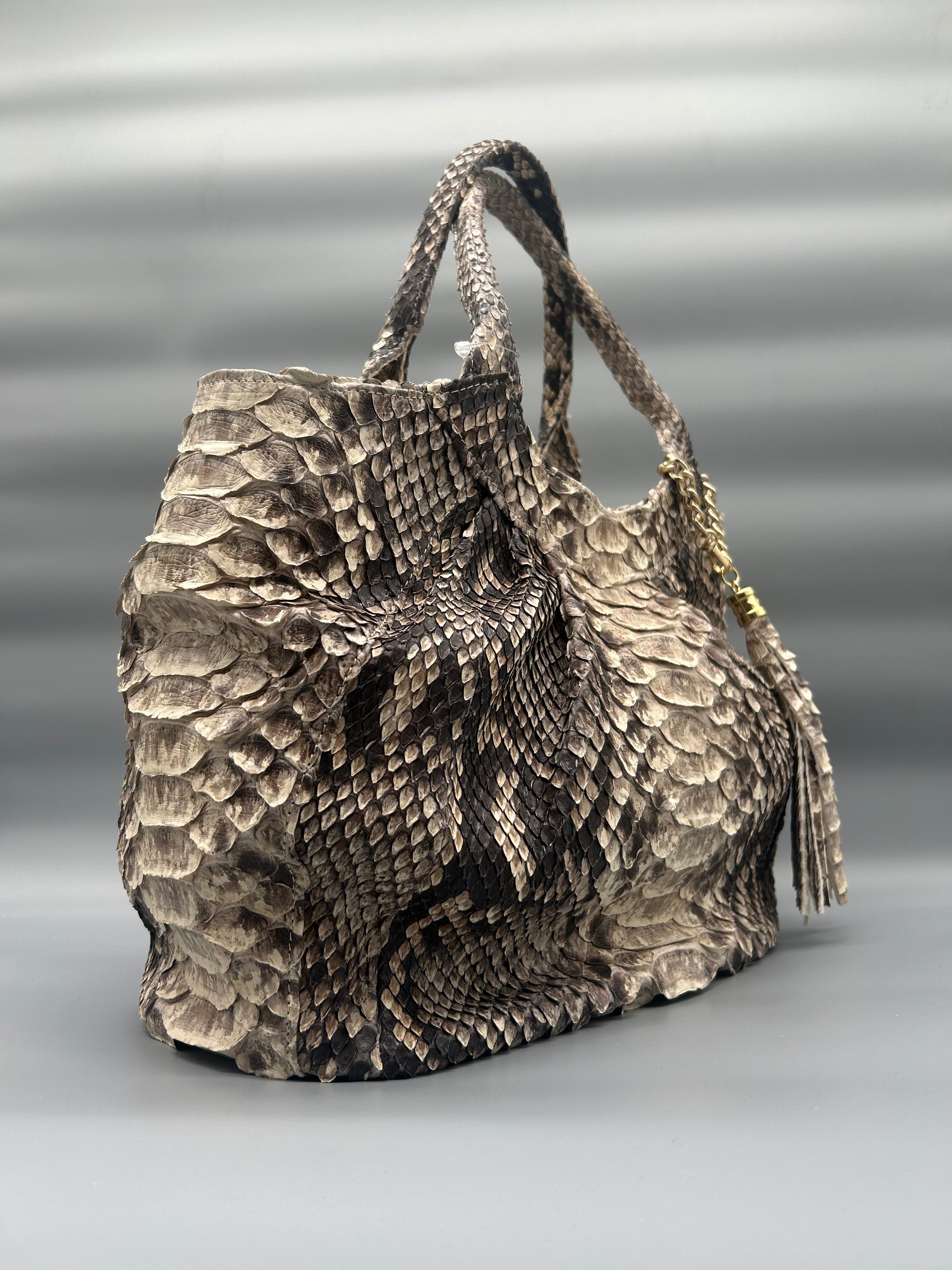 Borsa in pelle di pitone