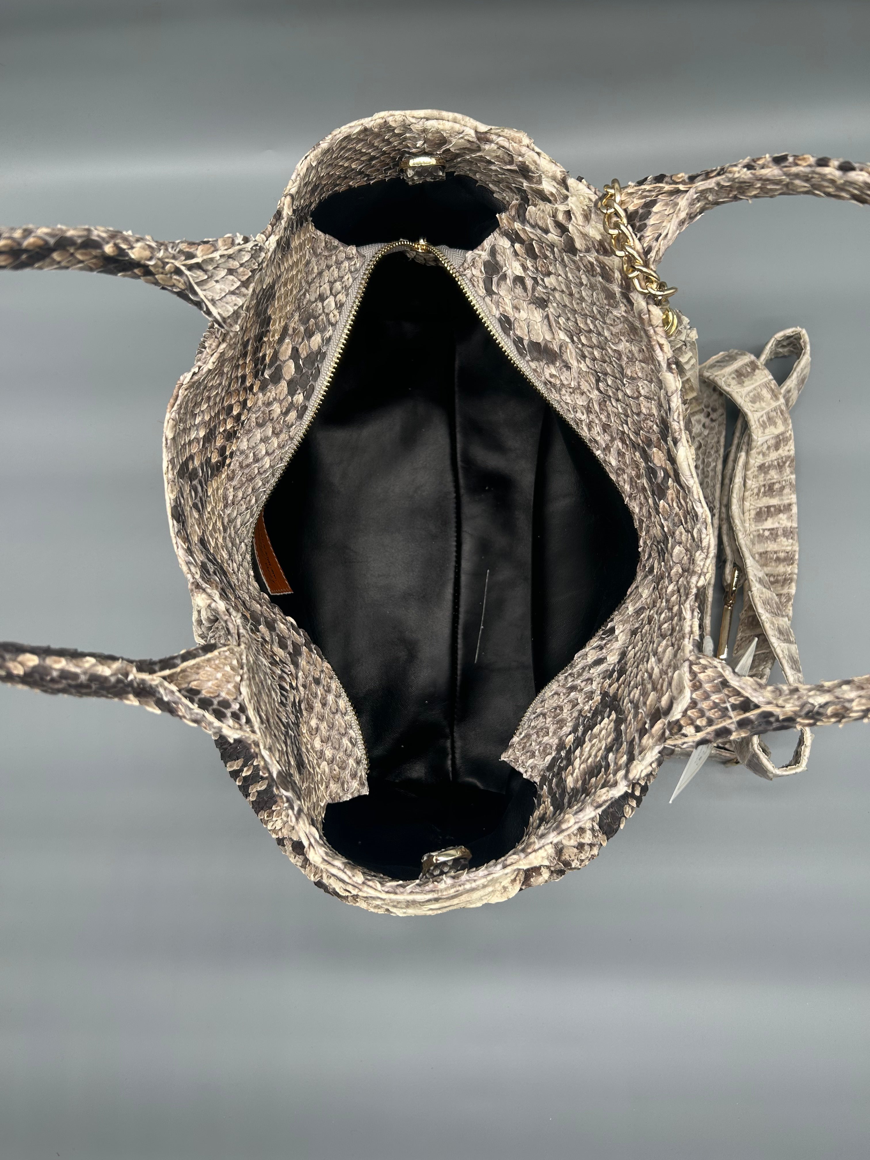 Borsa in pelle di pitone