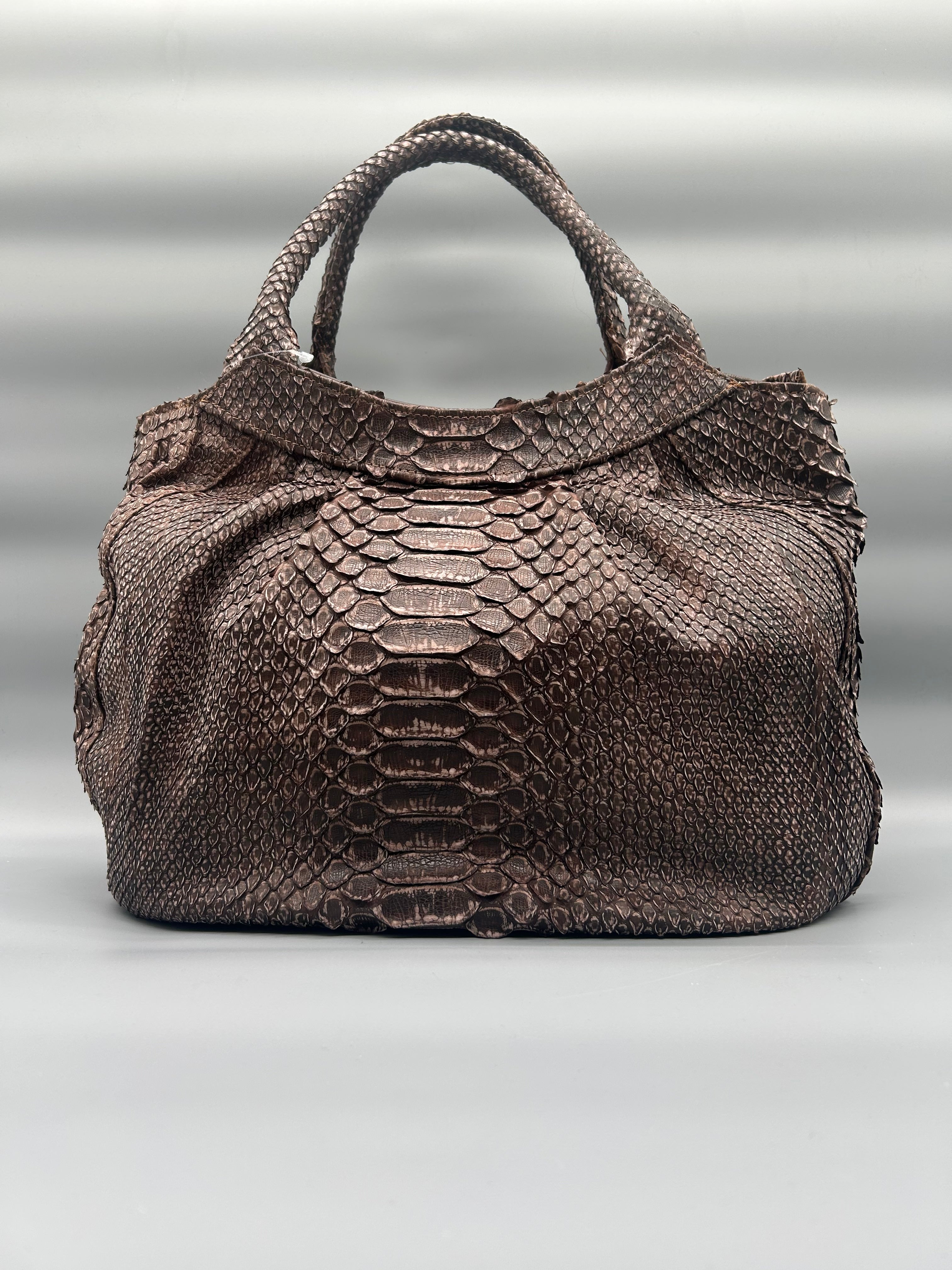 Borsa in pelle di pitone
