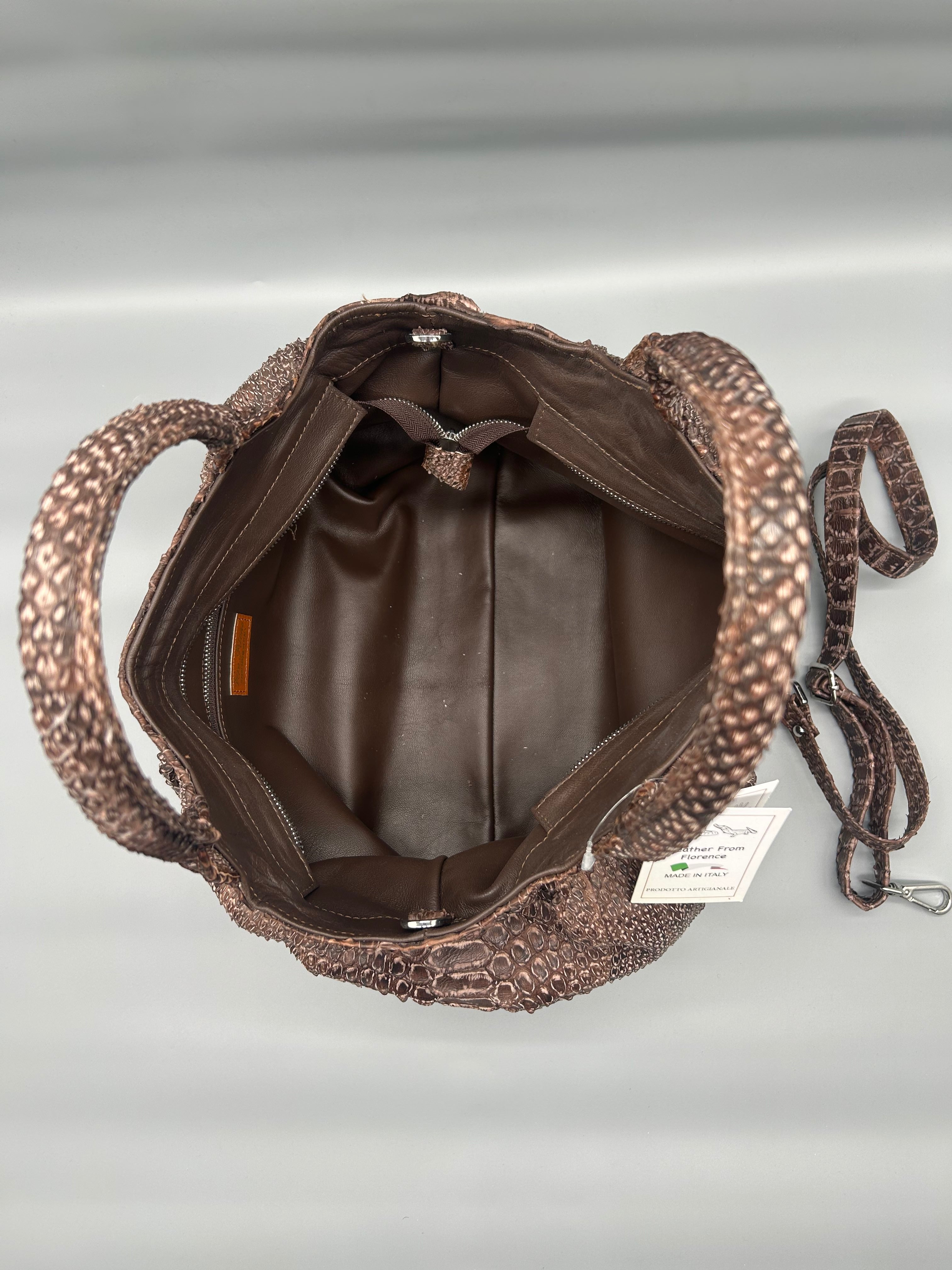 Borsa in pelle di pitone