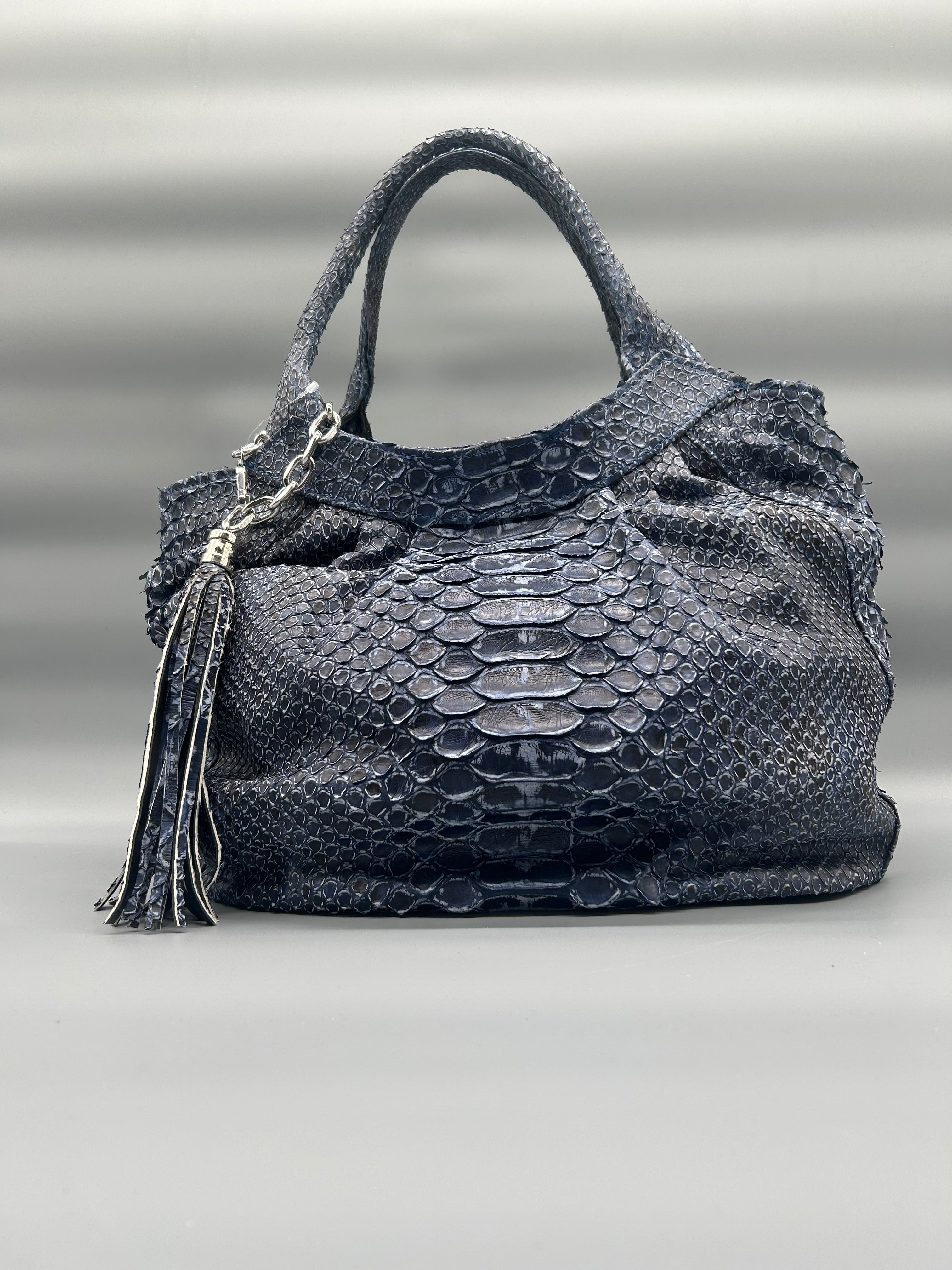 Borsa in pelle di pitone