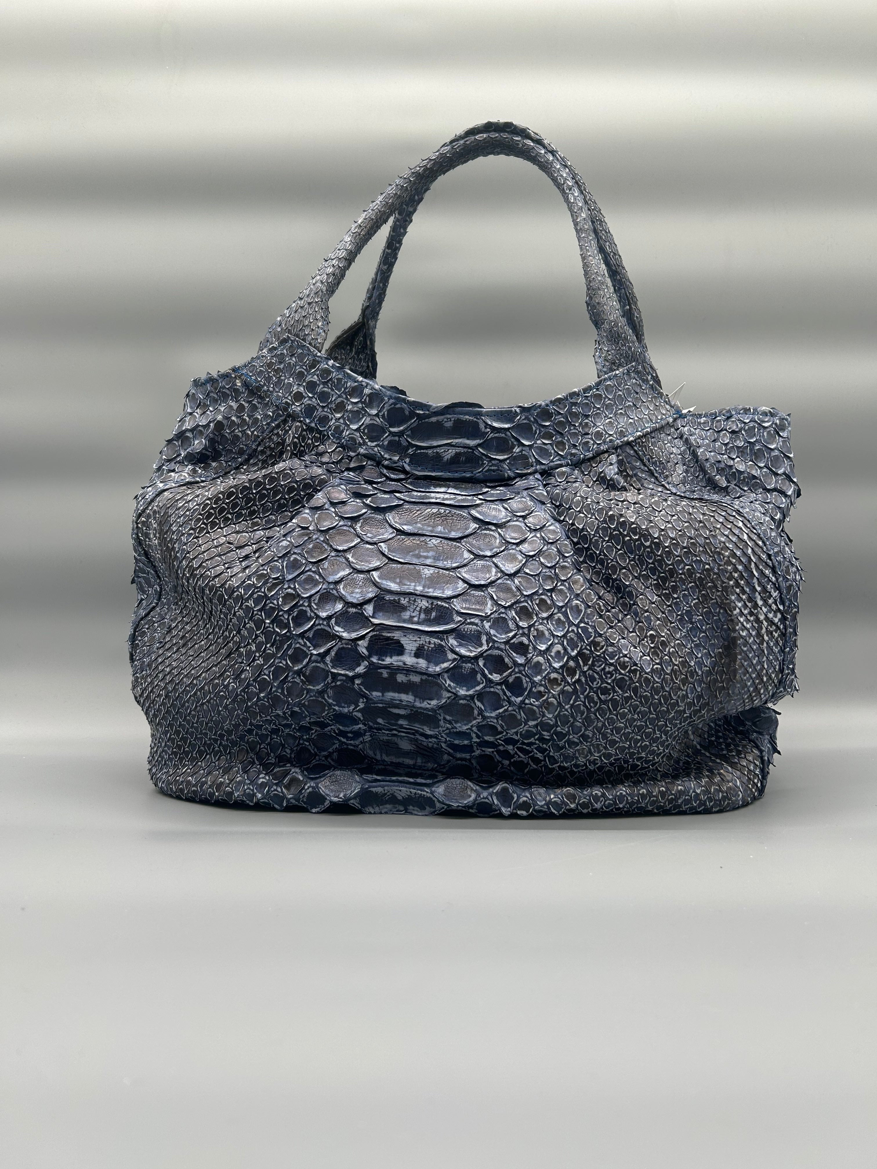 Borsa in pelle di pitone