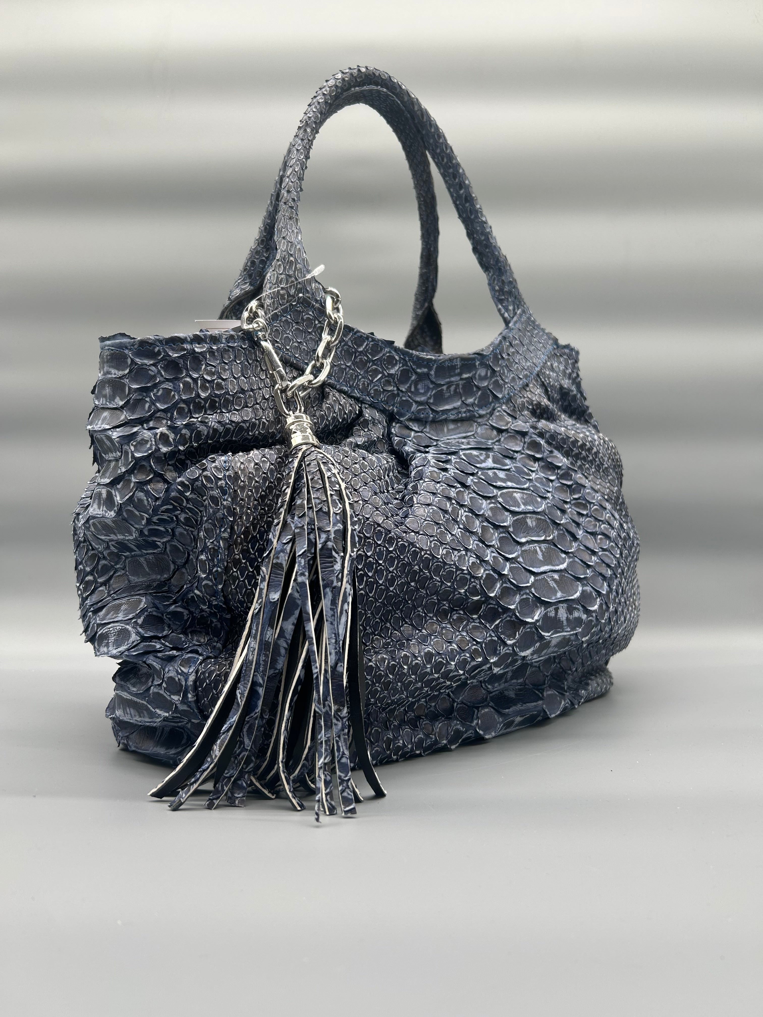 Borsa in pelle di pitone