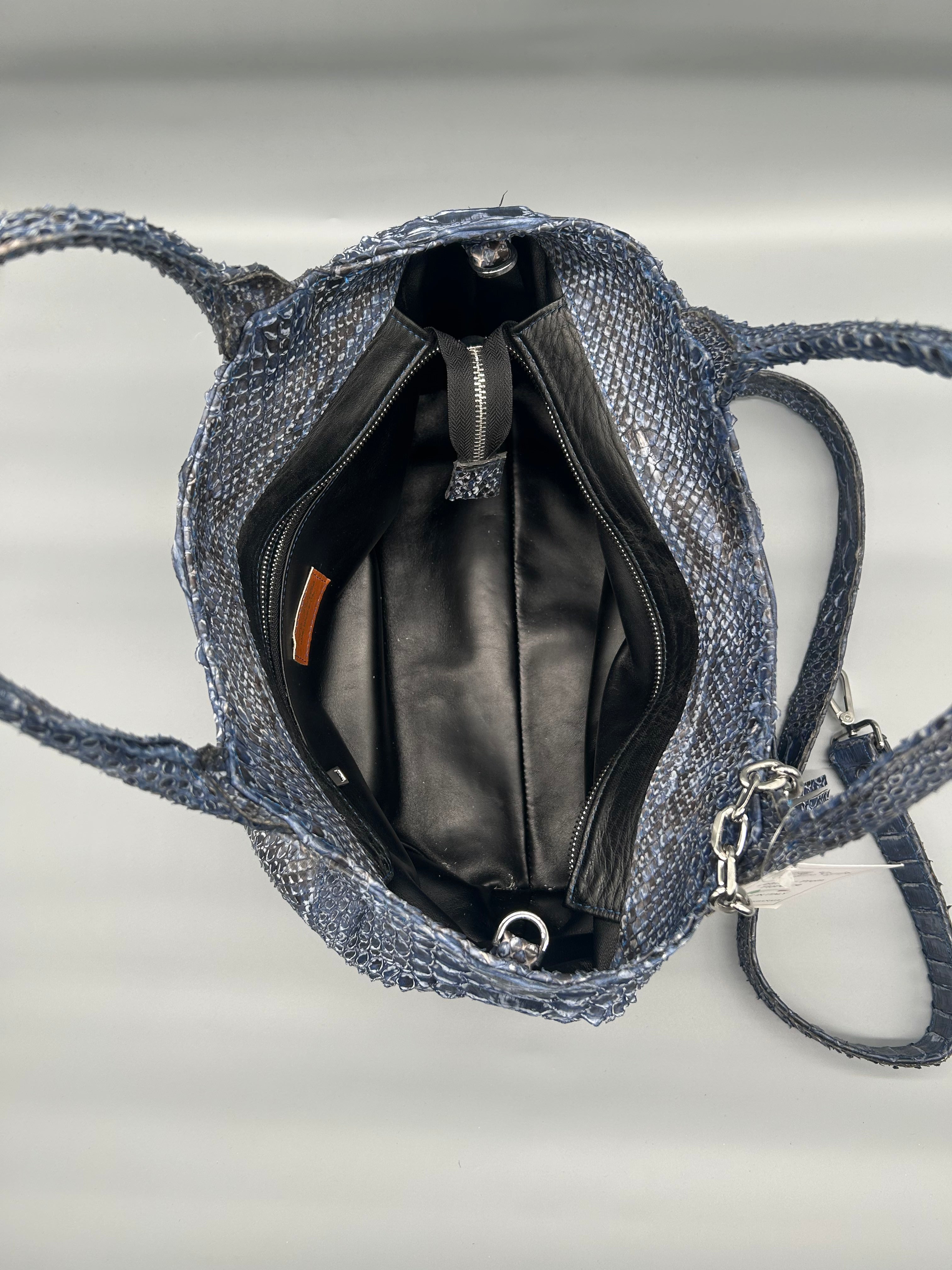 Borsa in pelle di pitone