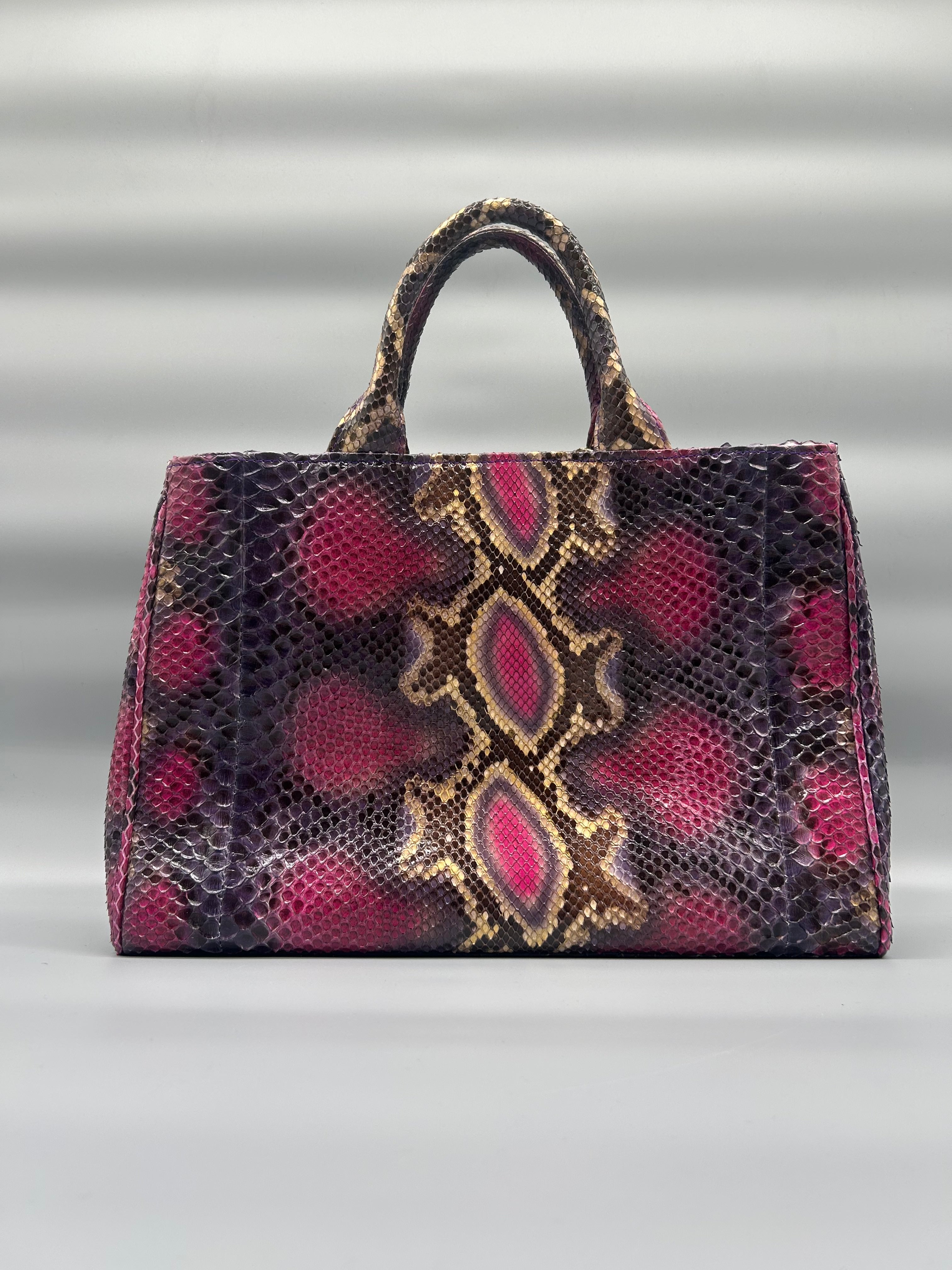 Borsa in pelle di pitone