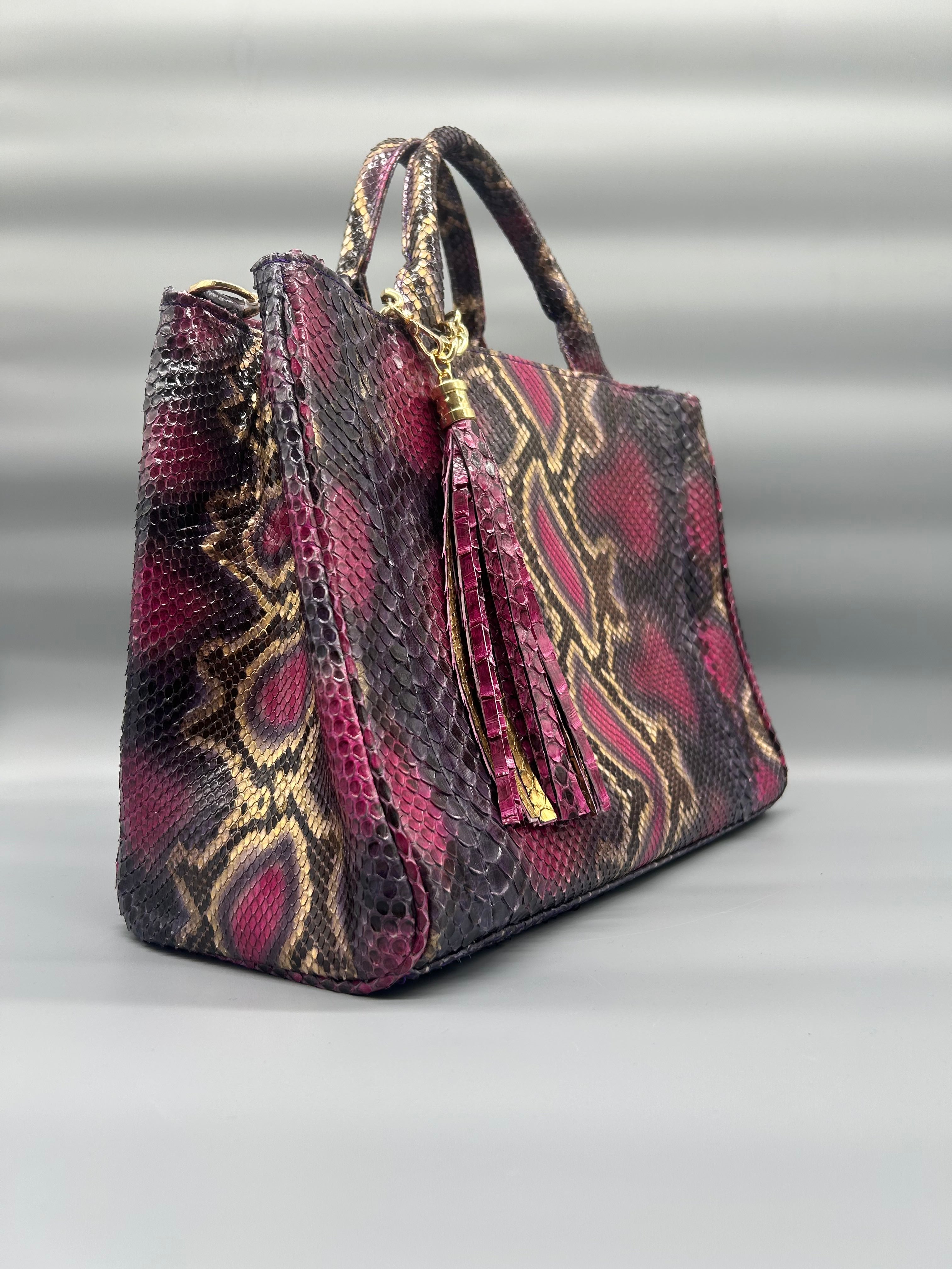 Borsa in pelle di pitone