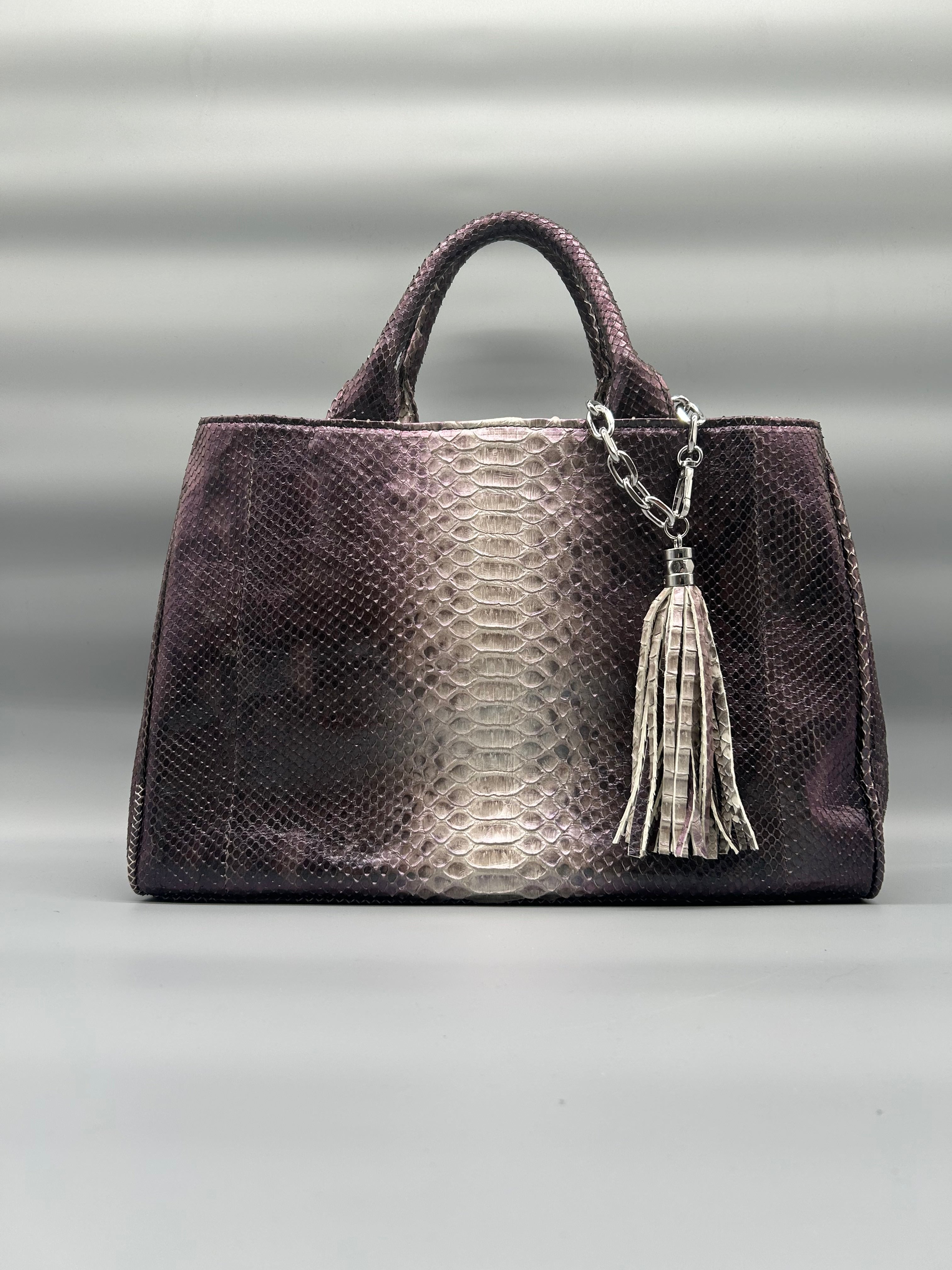 Borsa in pelle di pitone