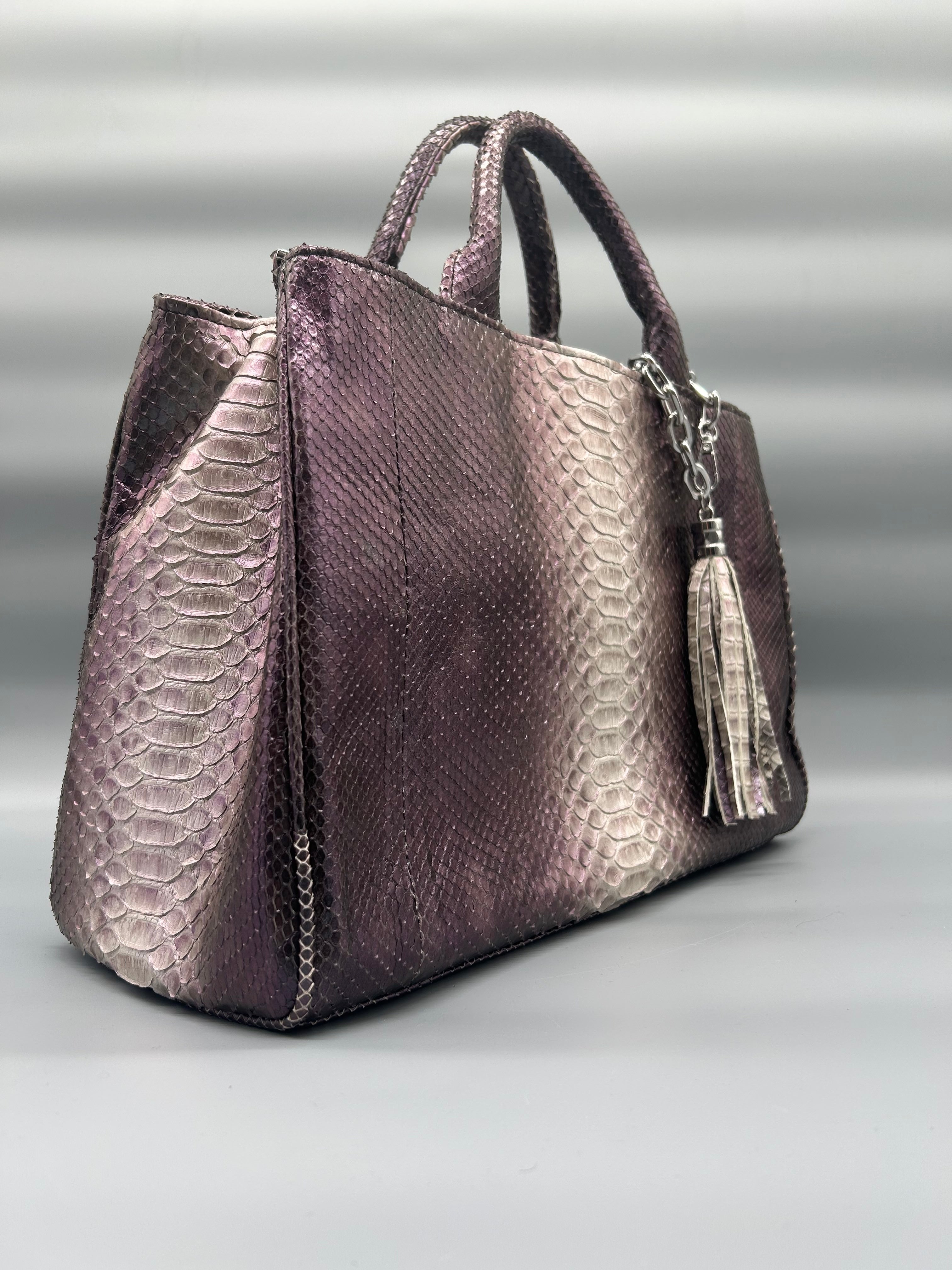 Borsa in pelle di pitone