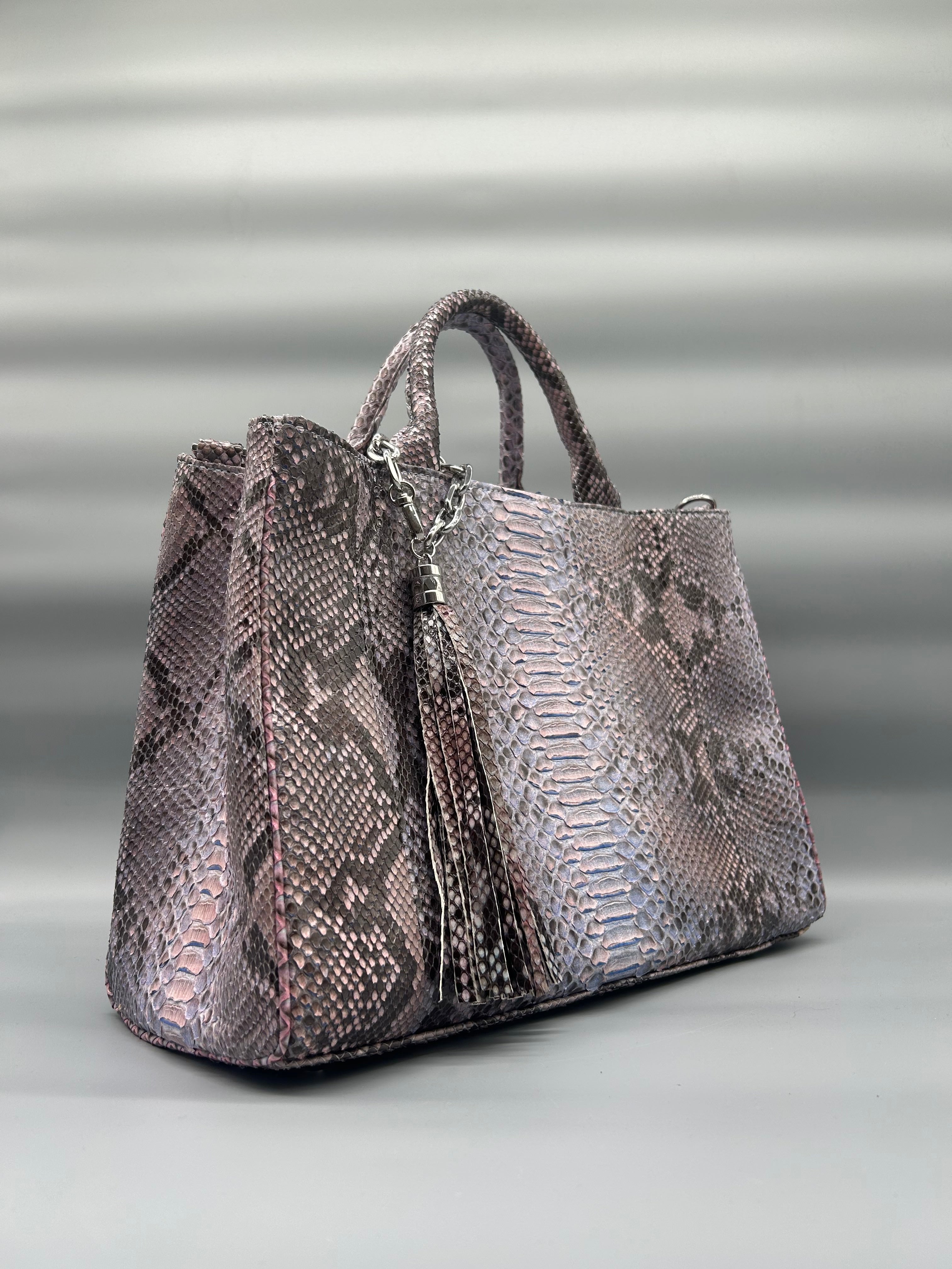 Borsa in pelle di pitone