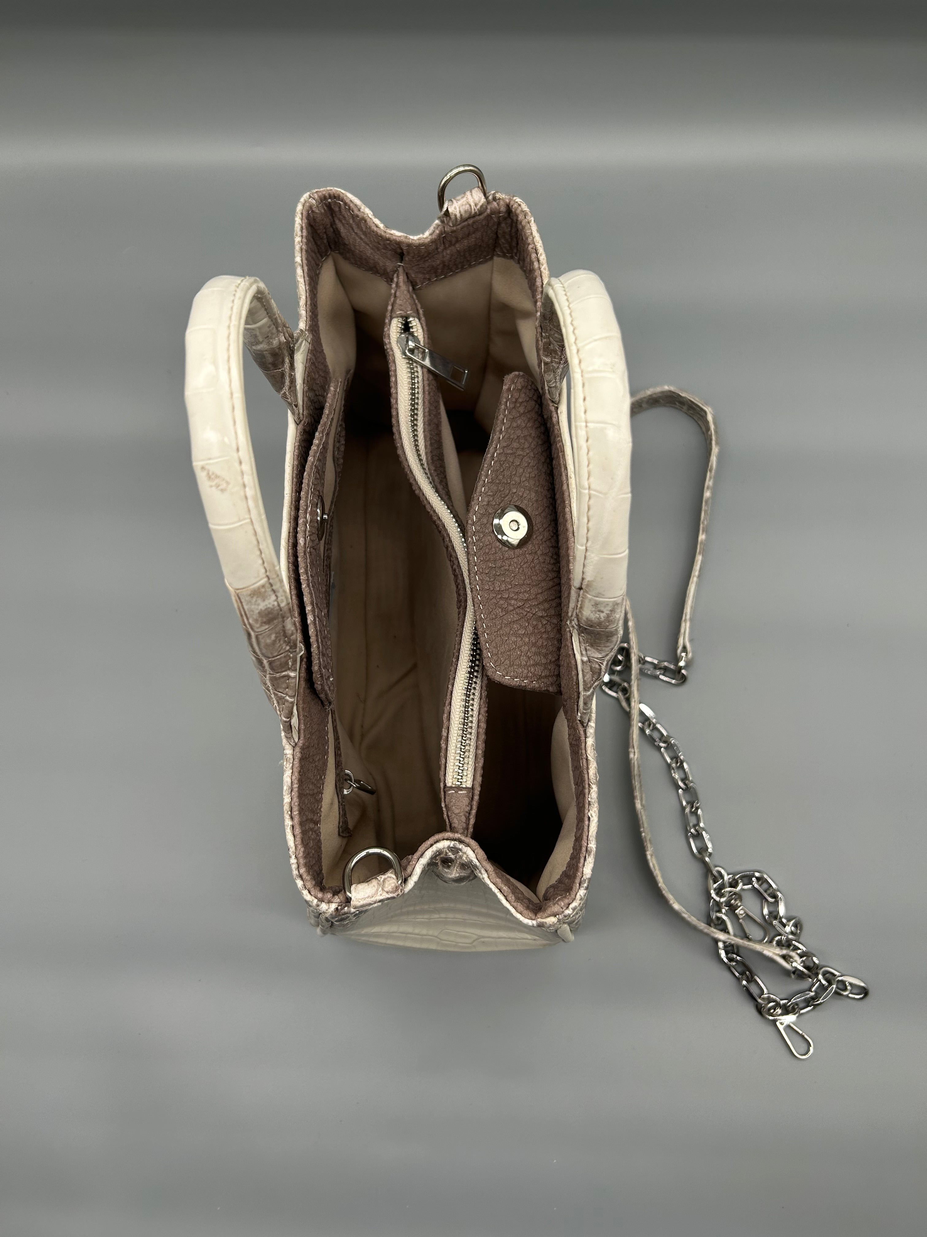 Borsa in pelle di coccodrillo