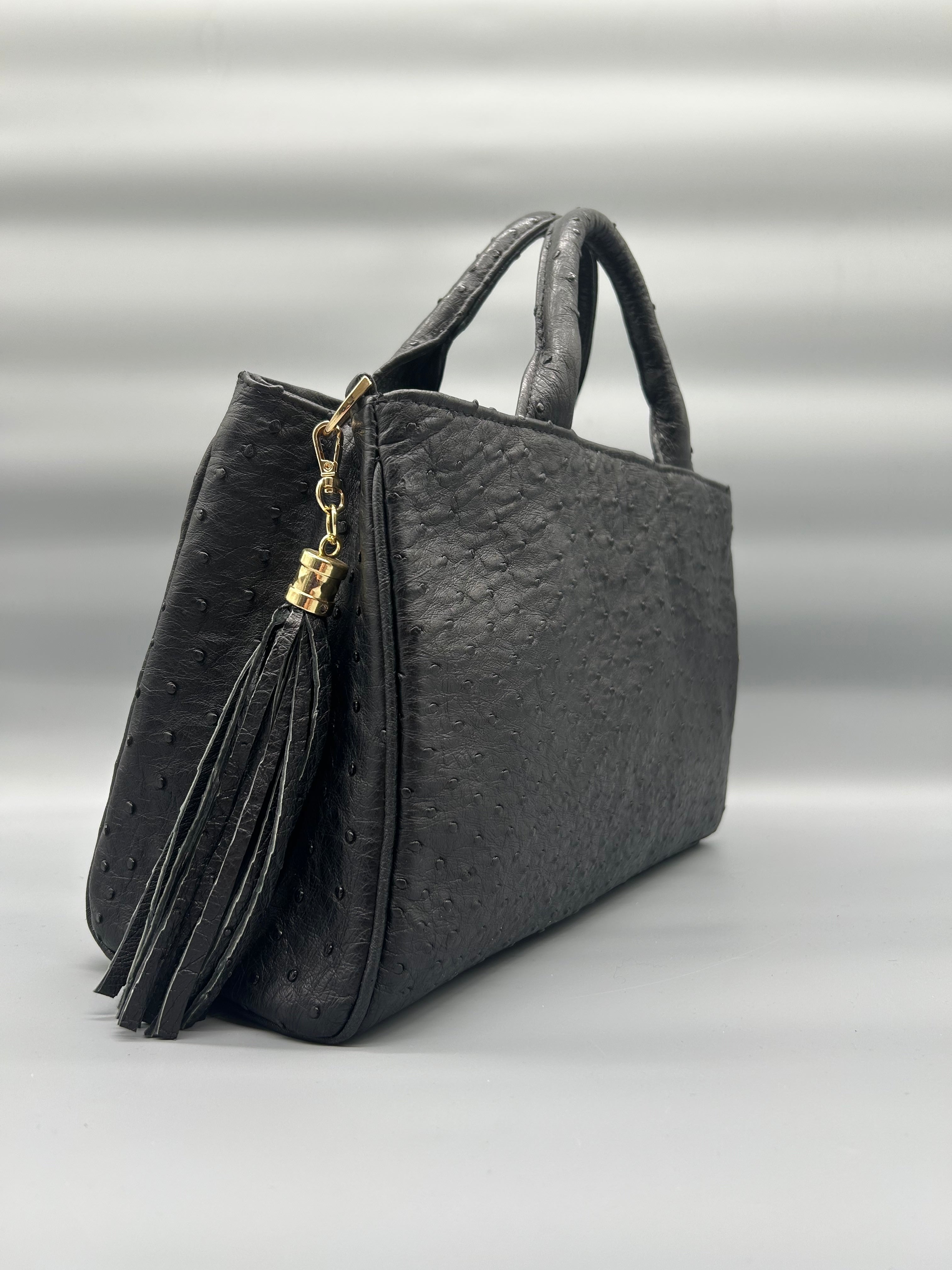 Borsa in pelle di struzzo