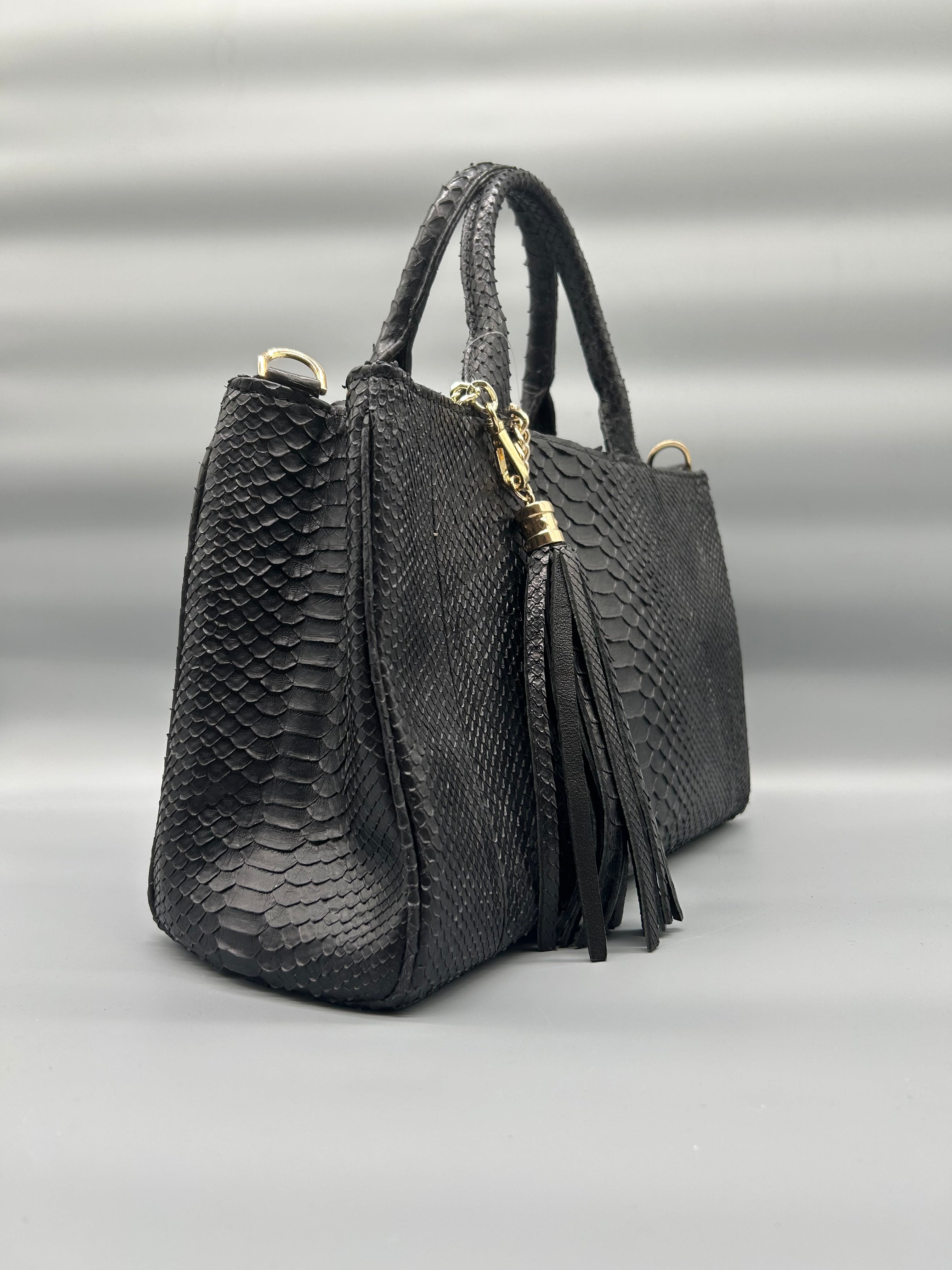Borsa in pelle di pitone