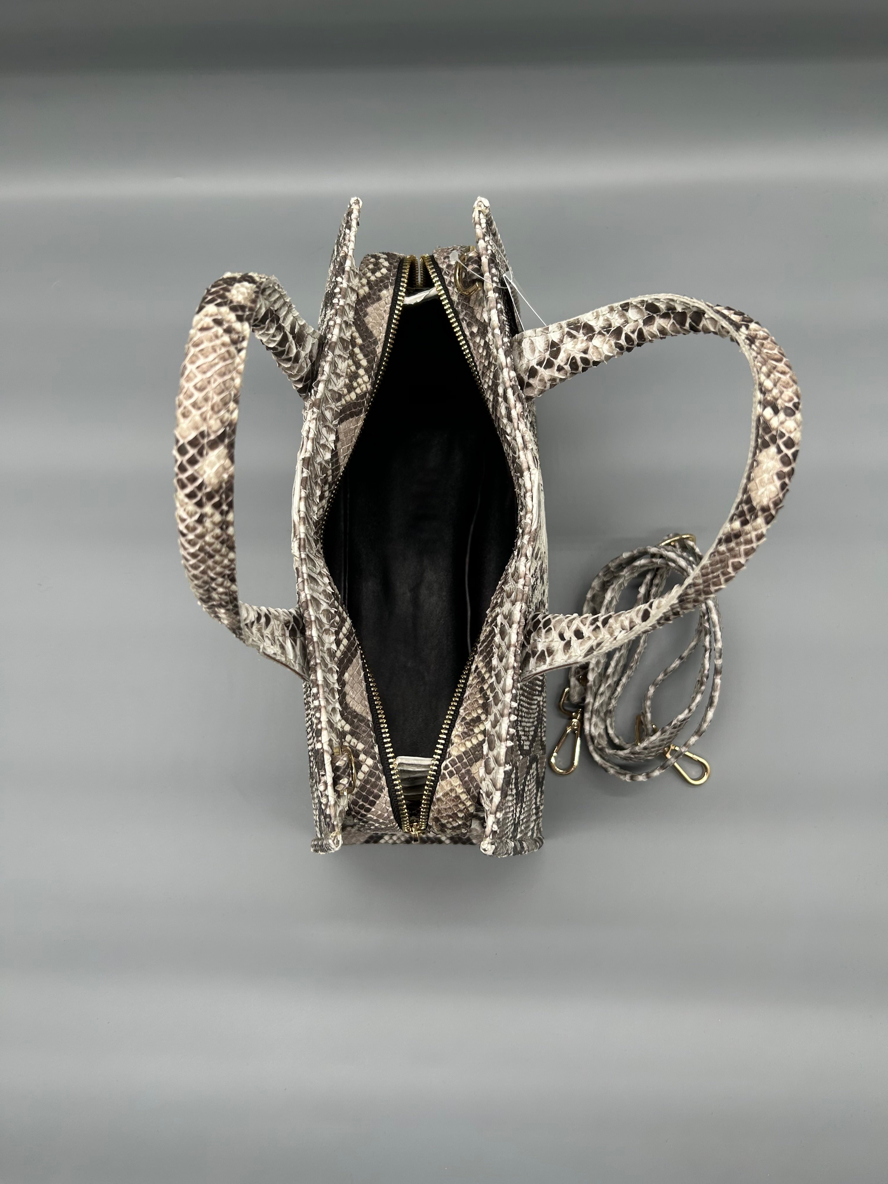 Borsa in pelle di pitone
