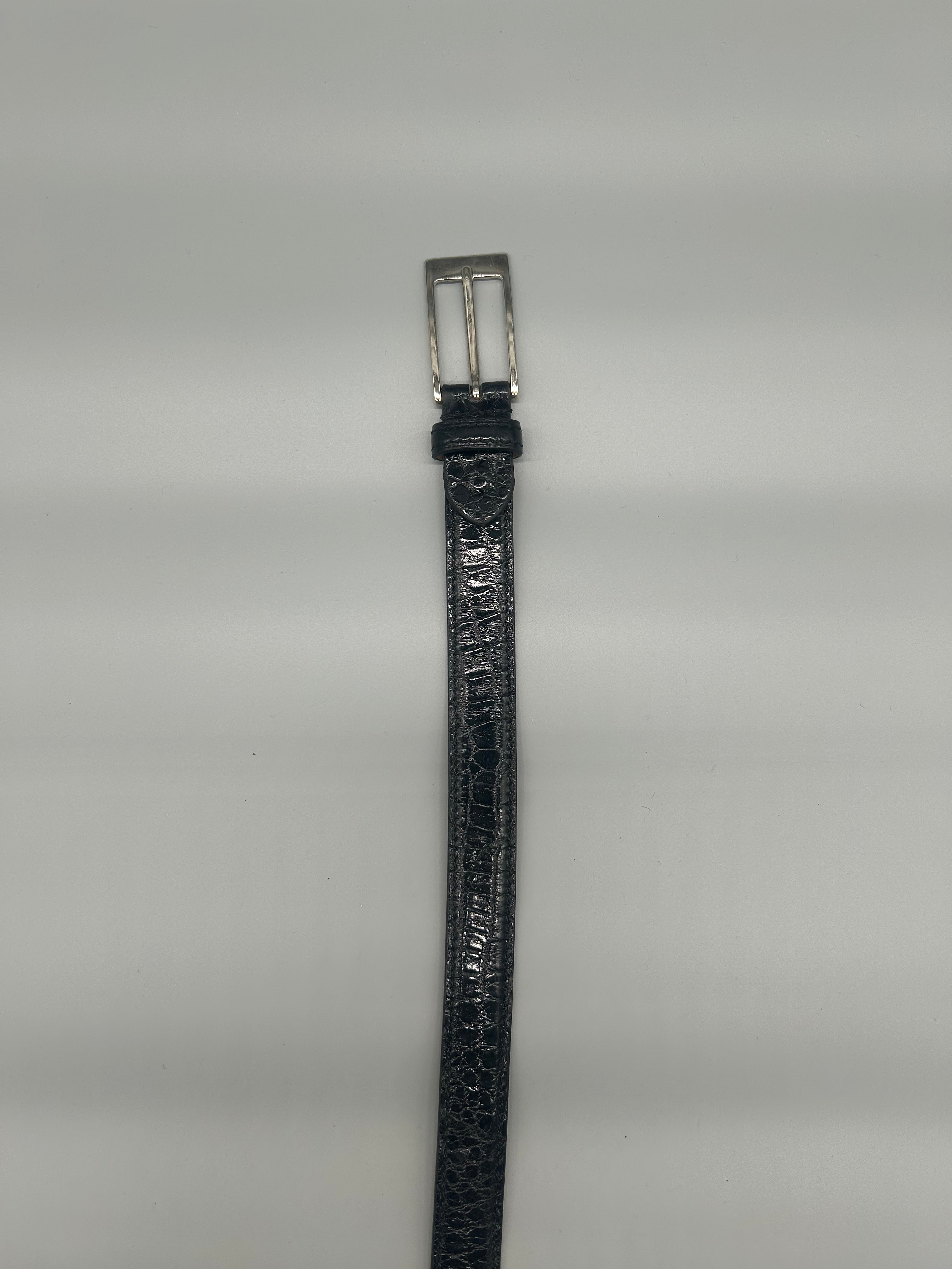 Cintura da donna in pelle di coccodrillo
