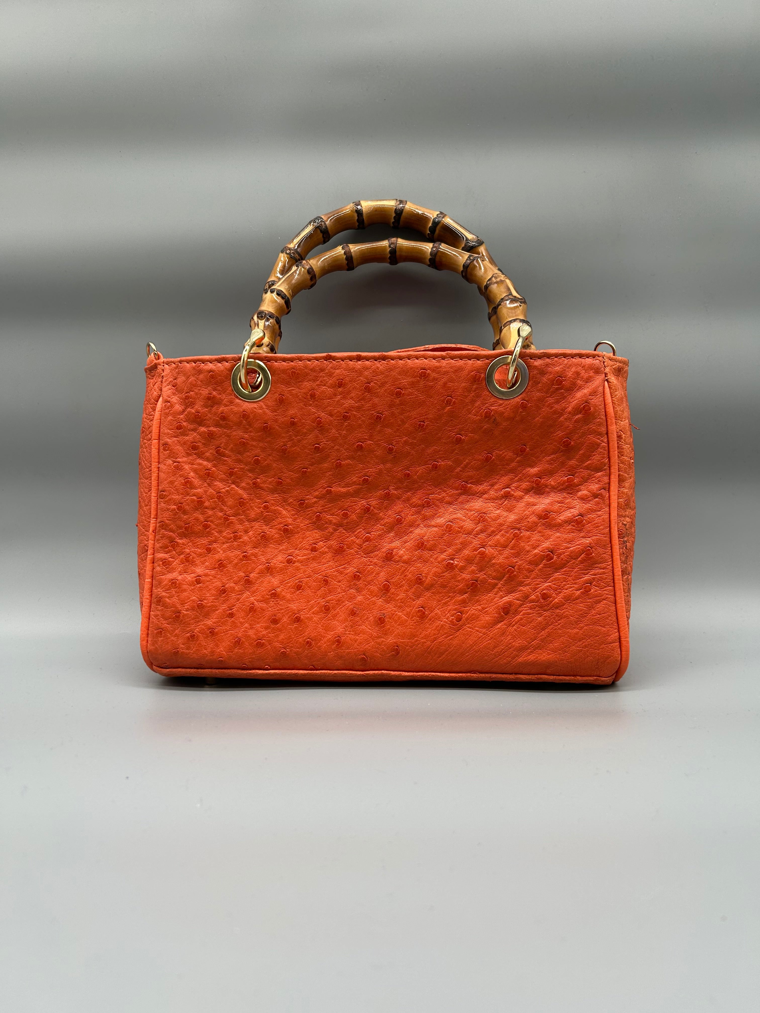 Borsa in pelle di struzzo