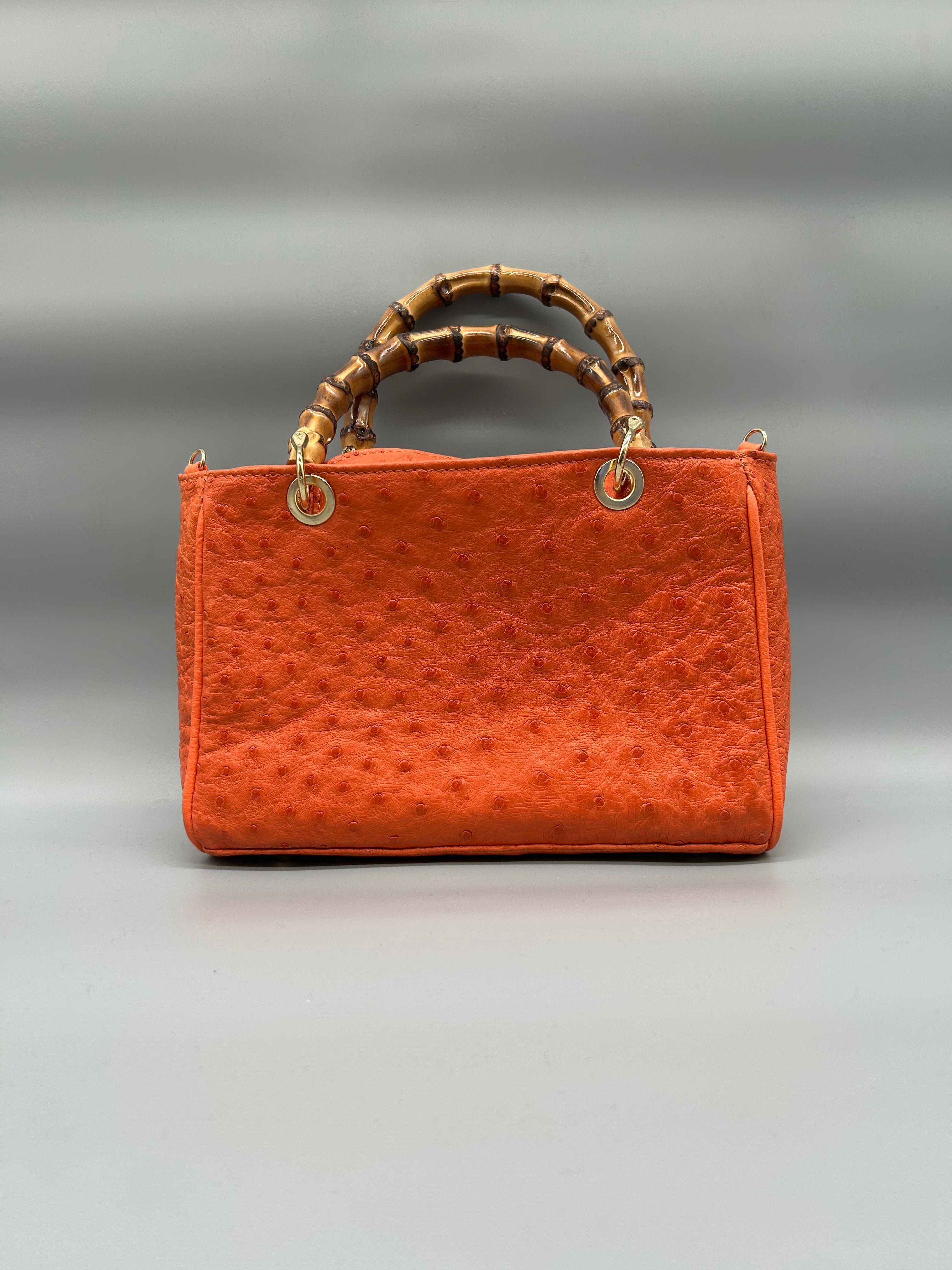 Borsa in pelle di struzzo