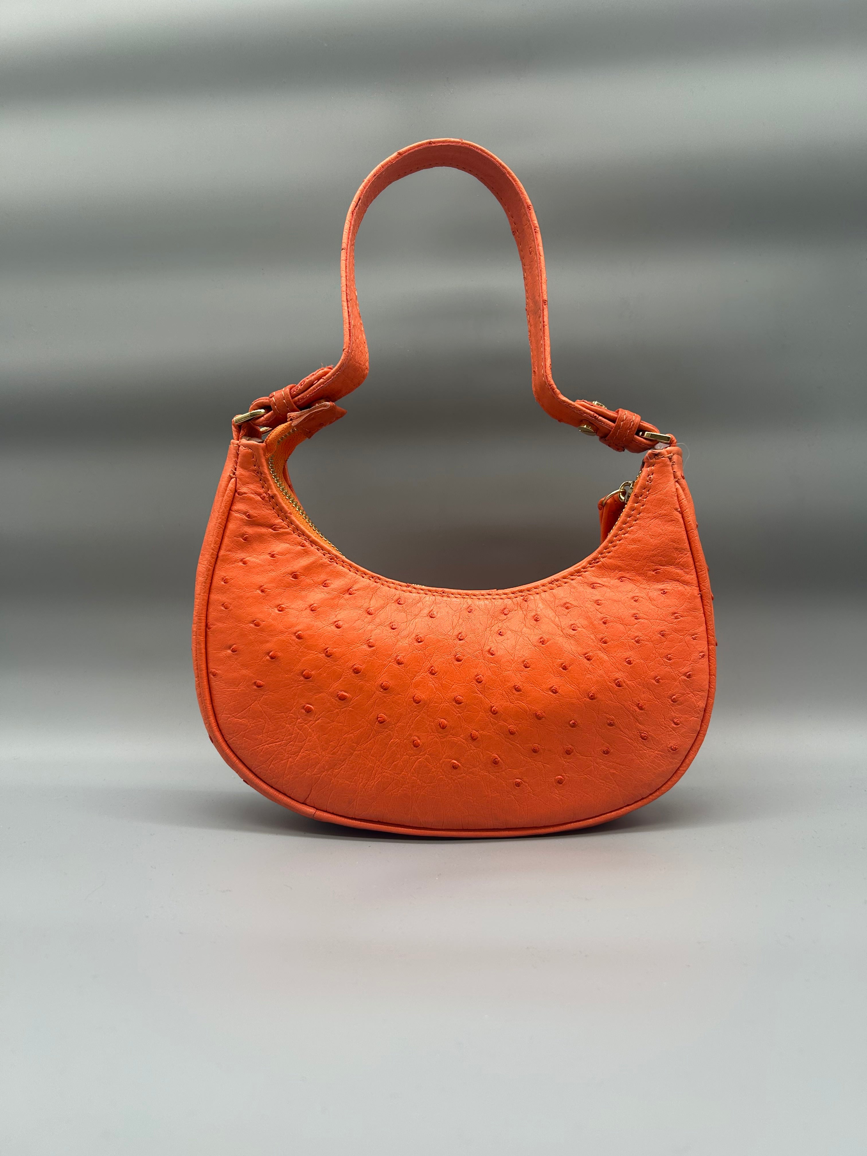 Borsa in pelle di struzzo