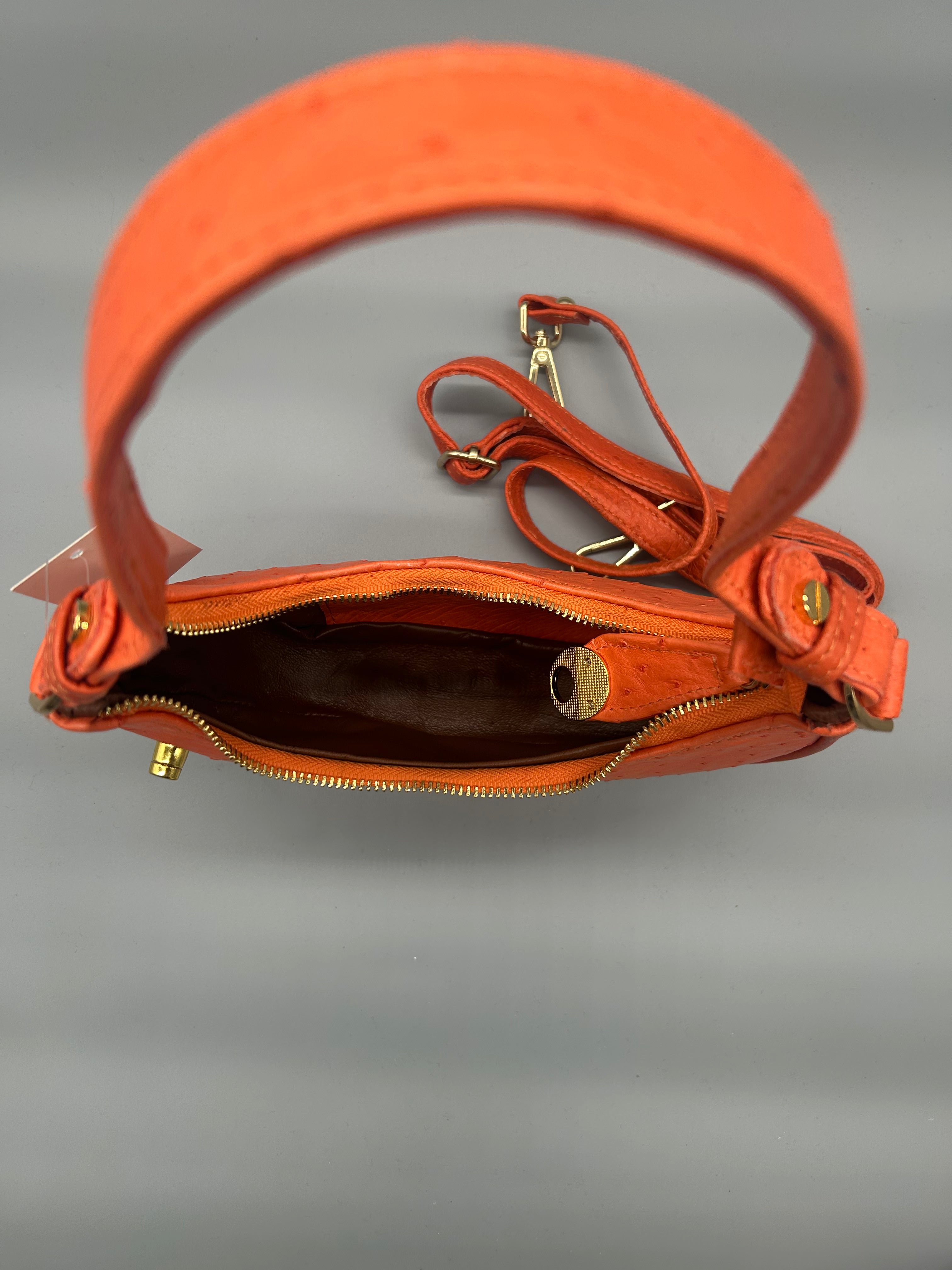 Borsa in pelle di struzzo