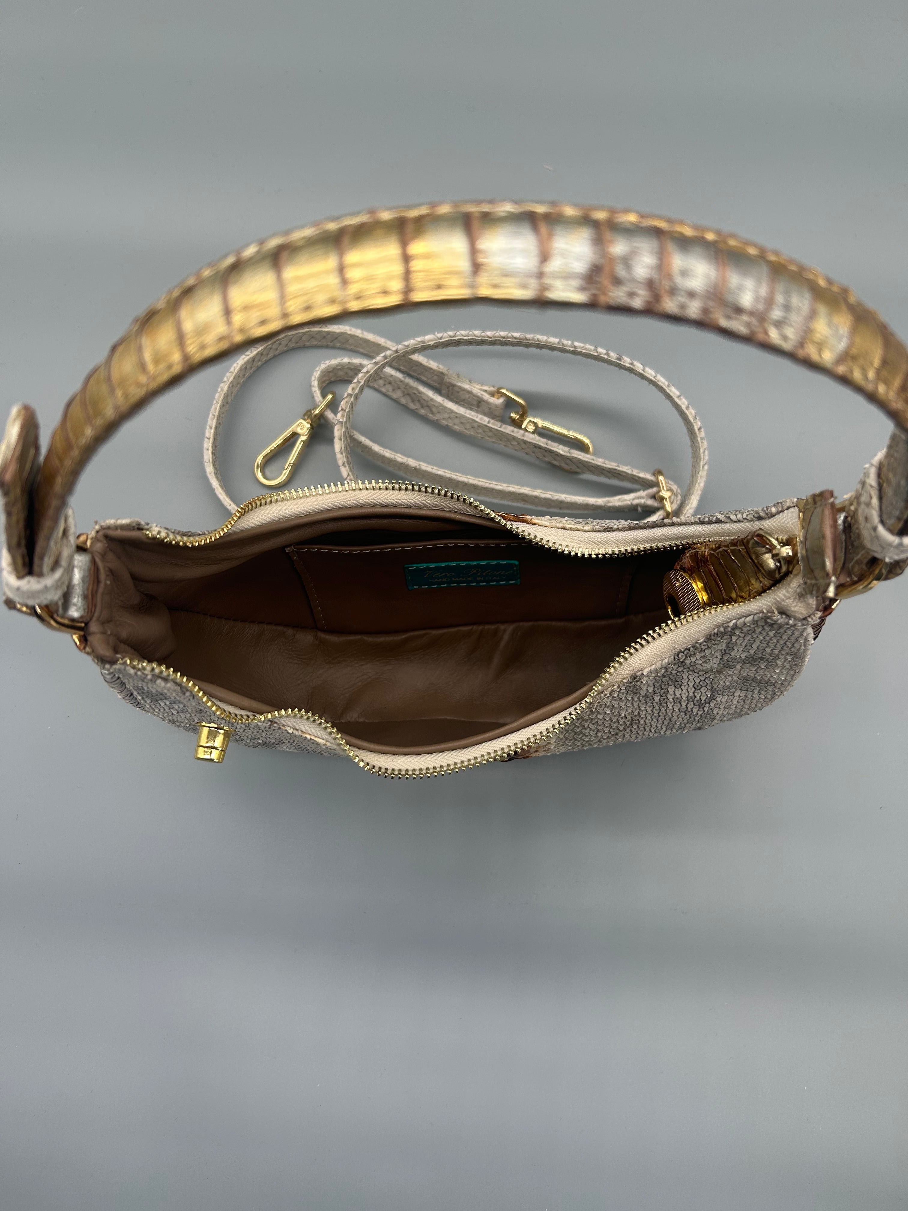 Borsa in pelle di pitone